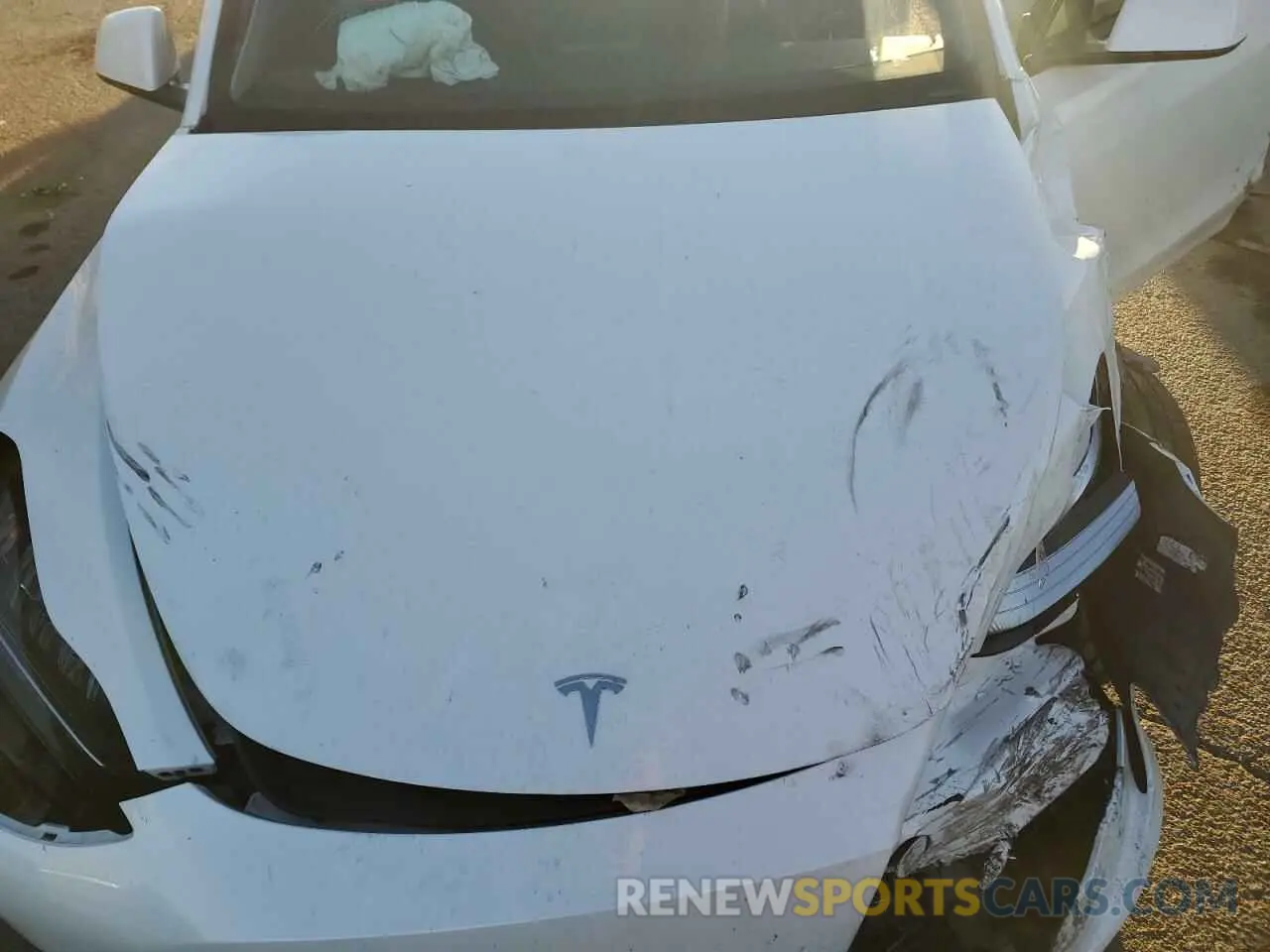 12 fotografías del automóvil dañado 5YJYGAEE0MF196814 TESLA MODEL Y 2021