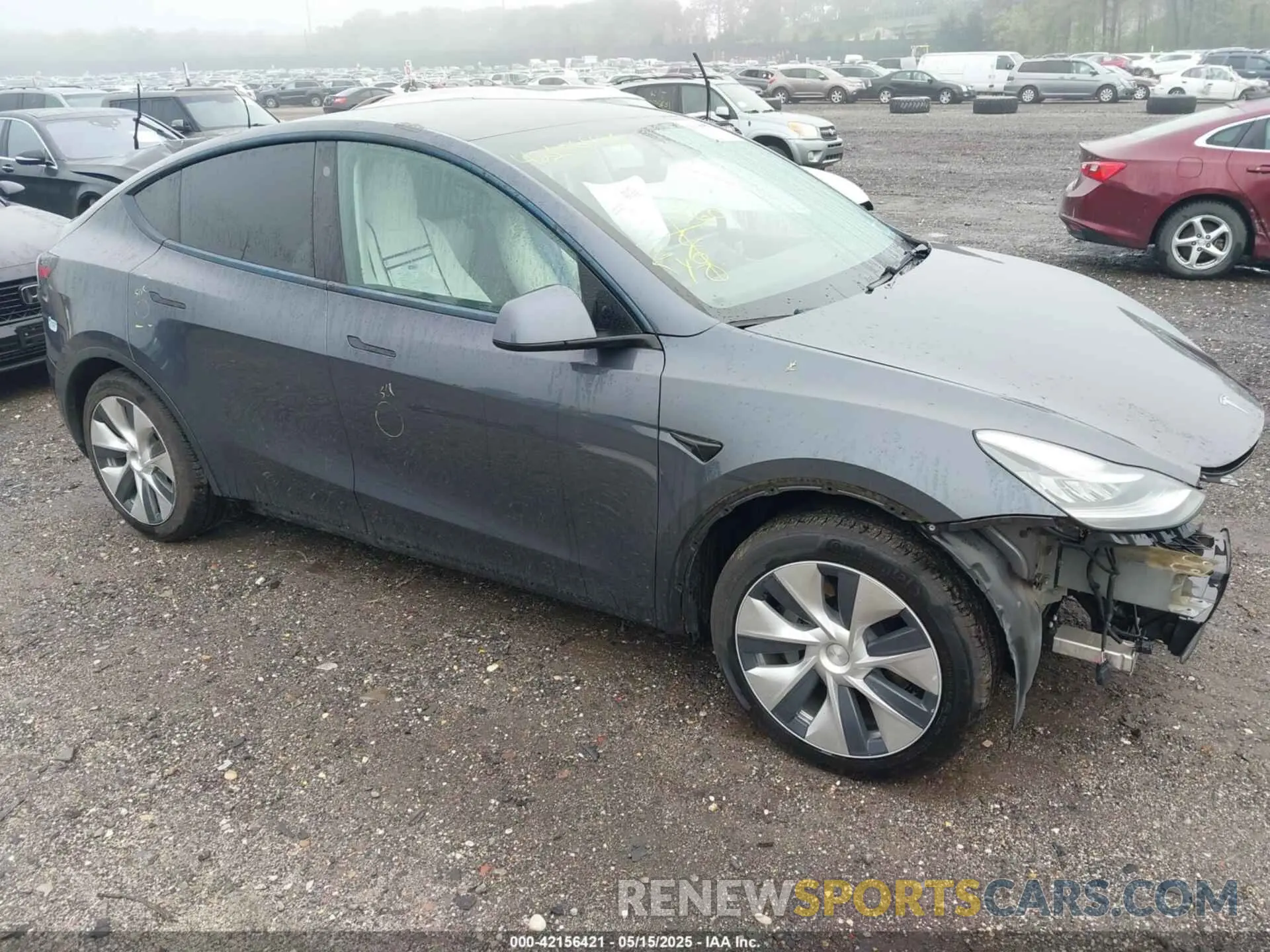 1 fotografías del automóvil dañado 5YJYGAEE1MF145161 TESLA MODEL Y 2021