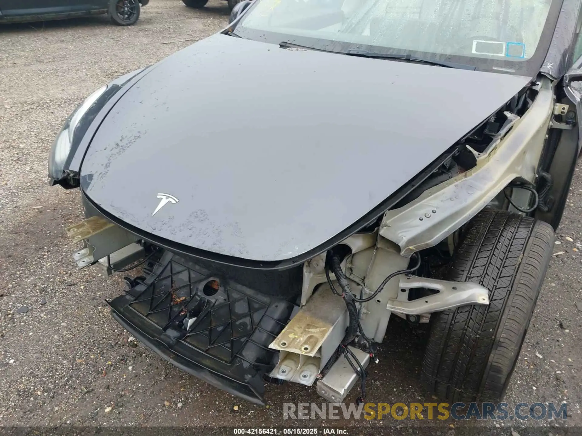 6 fotografías del automóvil dañado 5YJYGAEE1MF145161 TESLA MODEL Y 2021