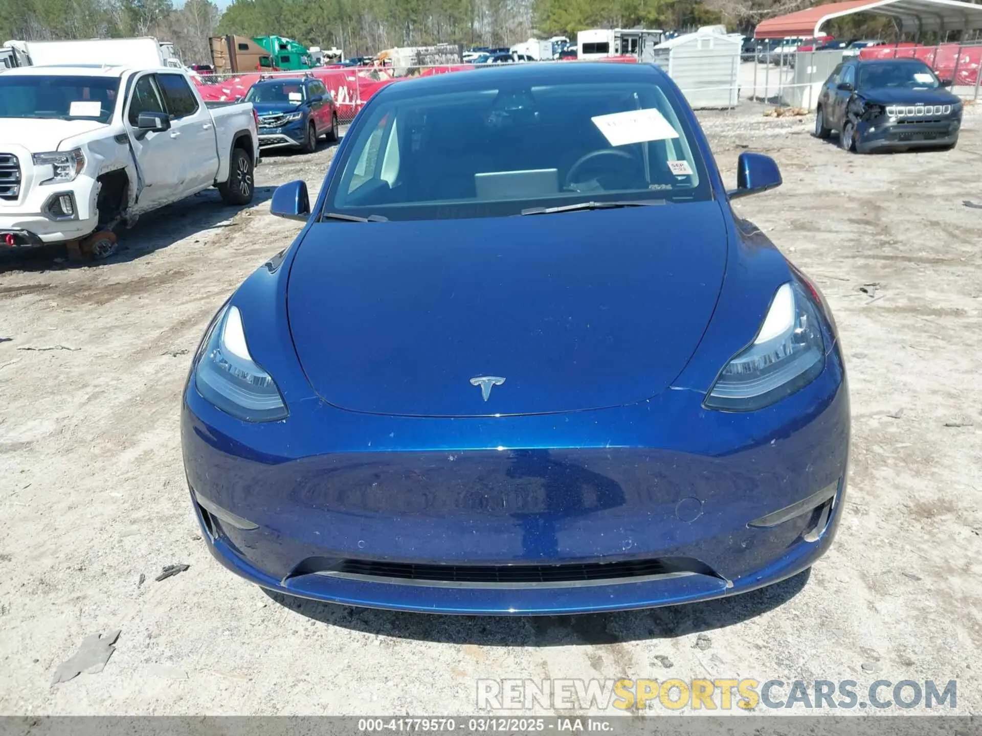 12 fotografías del automóvil dañado 5YJYGAEE1MF207948 TESLA MODEL Y 2021