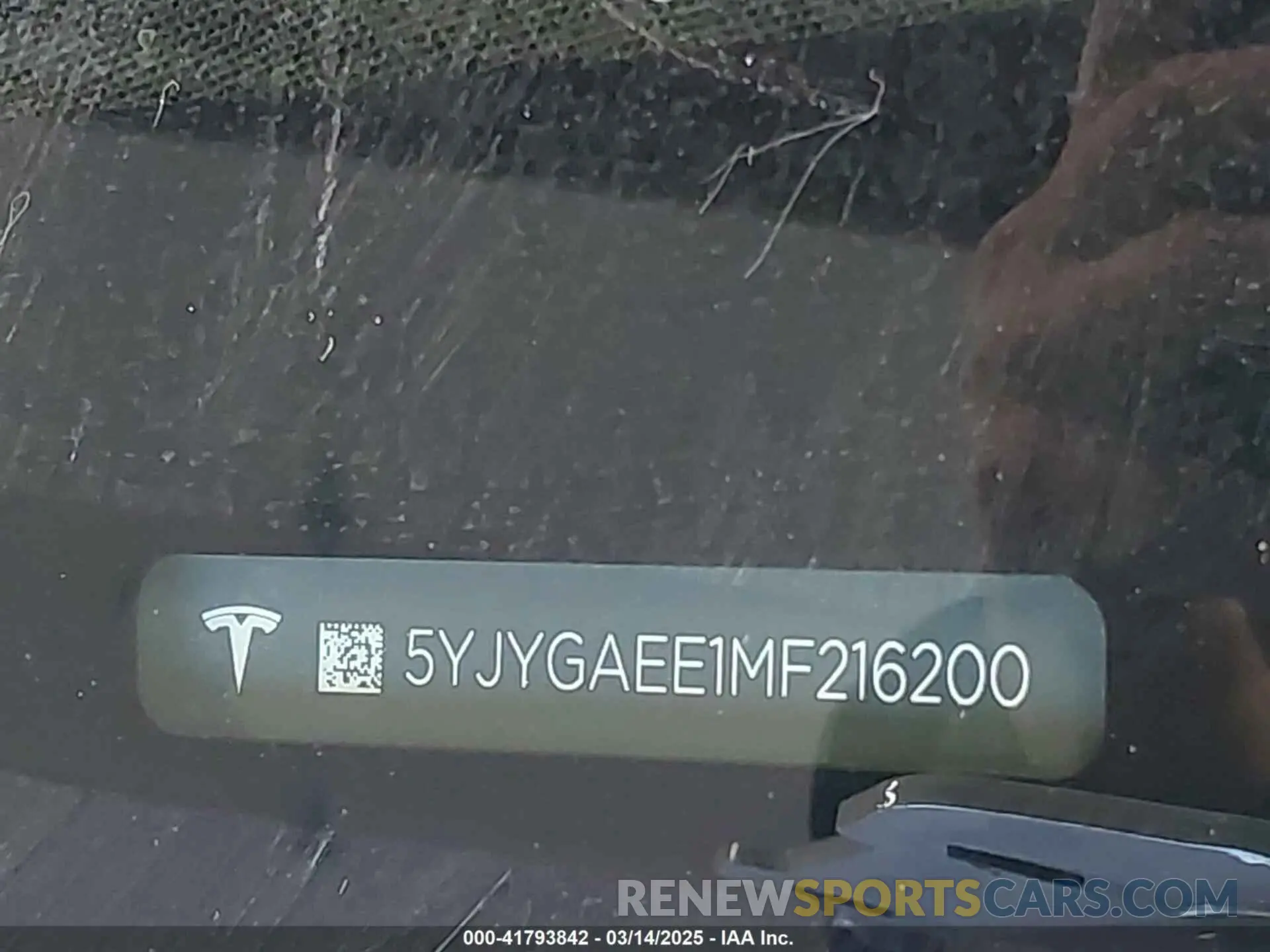 9 fotografías del automóvil dañado 5YJYGAEE1MF216200 TESLA MODEL Y 2021