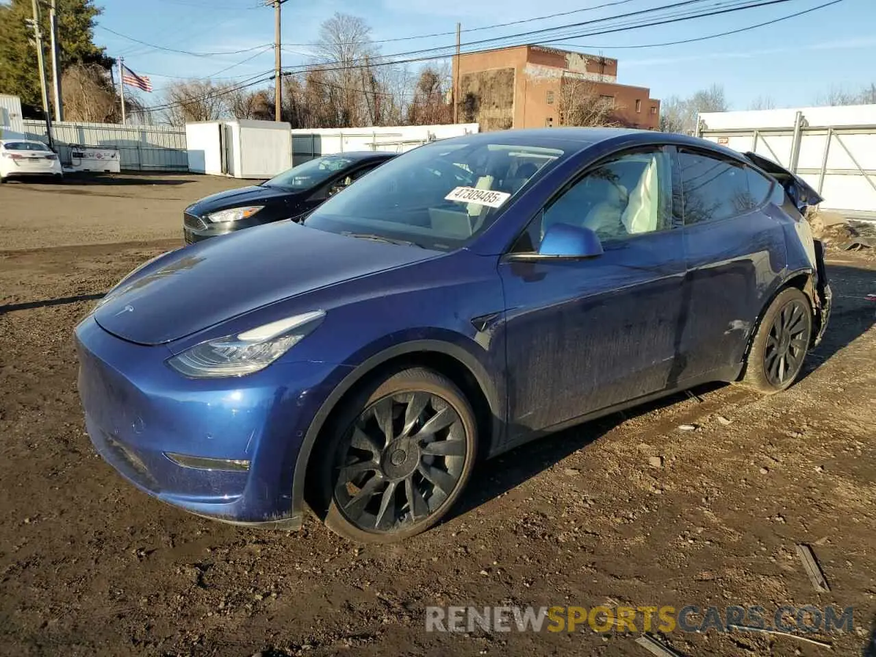 1 fotografías del automóvil dañado 5YJYGAEE2MF262571 TESLA MODEL Y 2021
