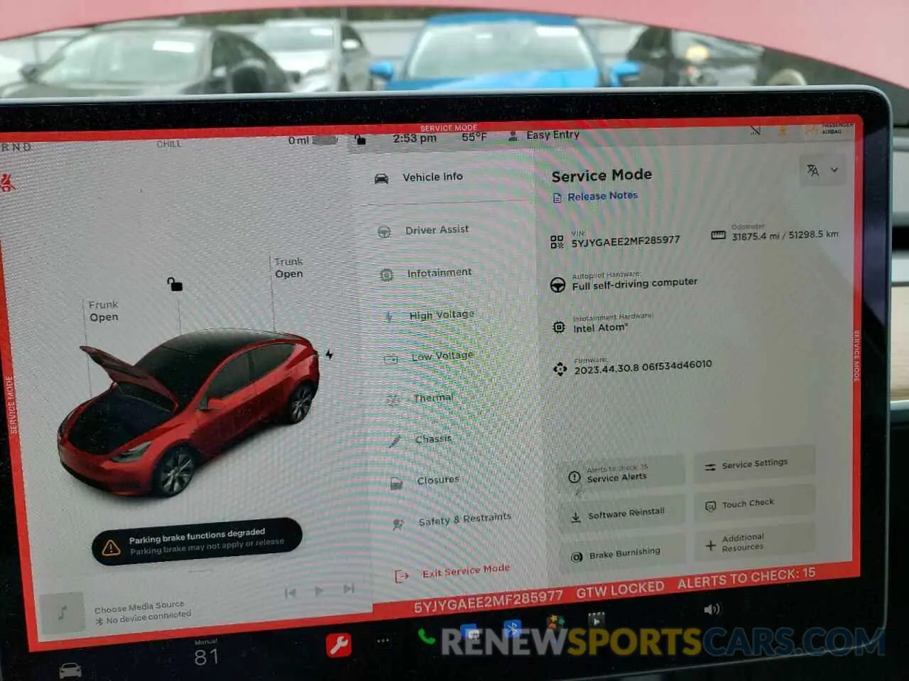 9 fotografías del automóvil dañado 5YJYGAEE2MF285977 TESLA MODEL Y 2021