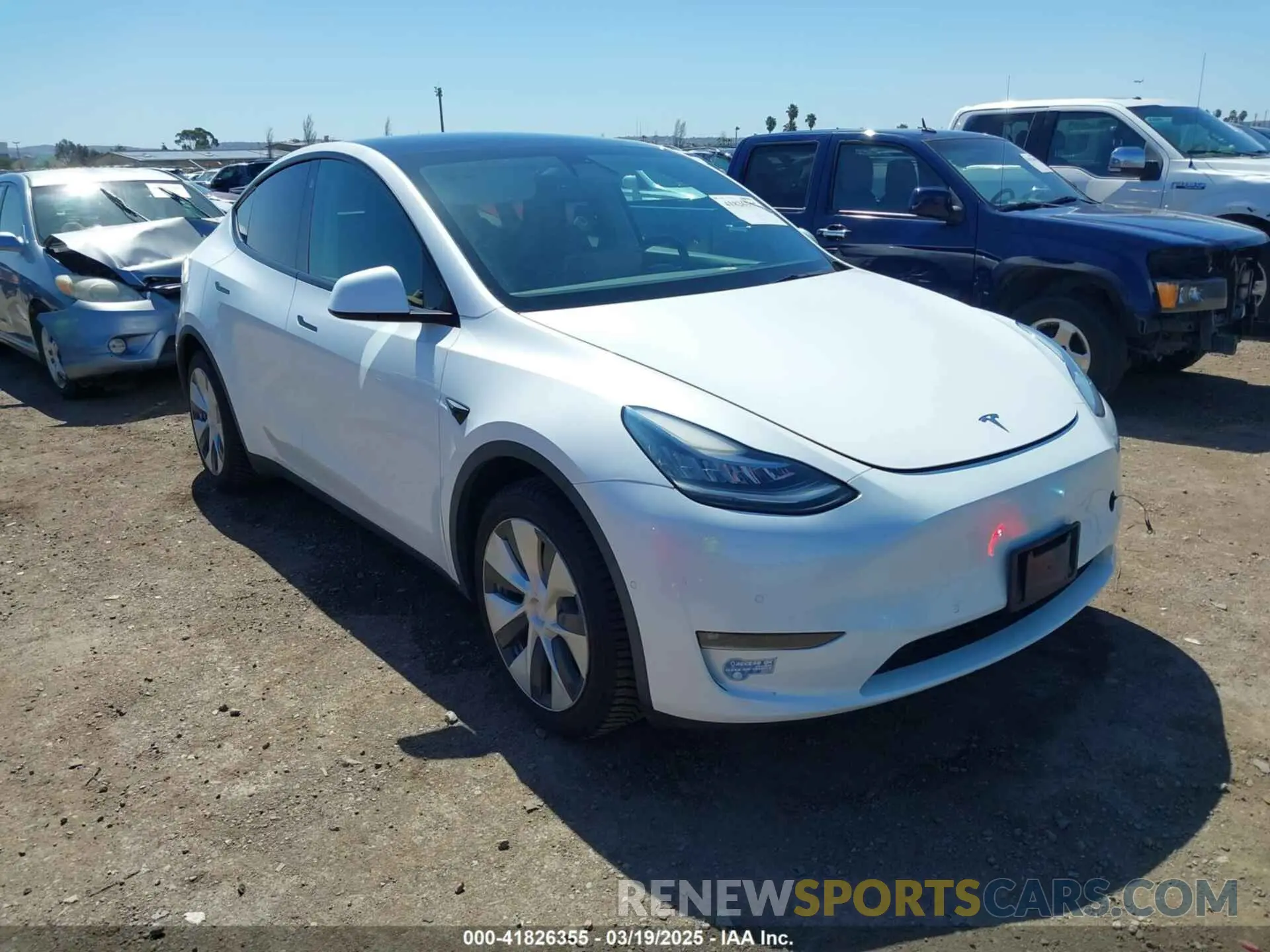 1 fotografías del automóvil dañado 5YJYGAEE3MF172961 TESLA MODEL Y 2021