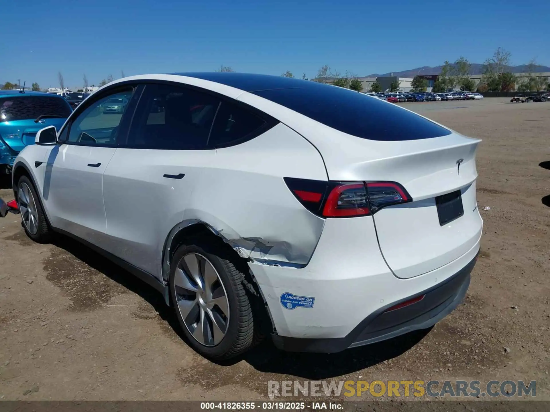 6 fotografías del automóvil dañado 5YJYGAEE3MF172961 TESLA MODEL Y 2021
