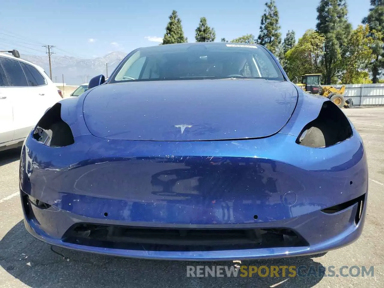 5 fotografías del automóvil dañado 5YJYGAEE3MF223021 TESLA MODEL Y 2021