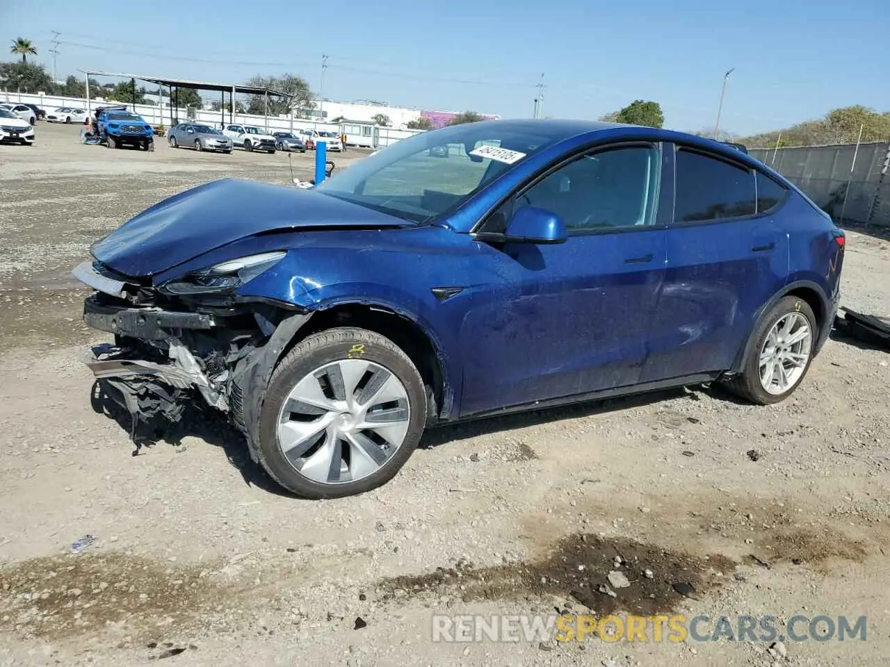 1 fotografías del automóvil dañado 5YJYGAEE3MF231751 TESLA MODEL Y 2021