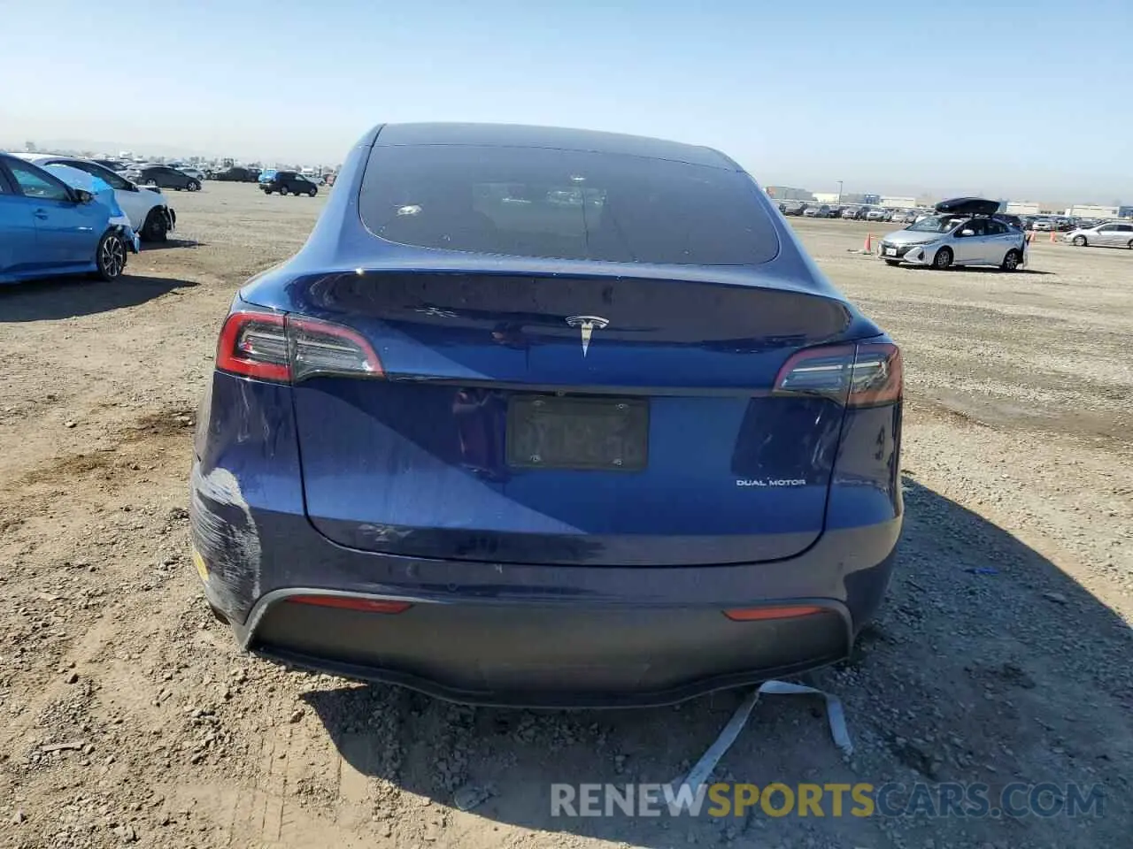 6 fotografías del automóvil dañado 5YJYGAEE3MF231751 TESLA MODEL Y 2021
