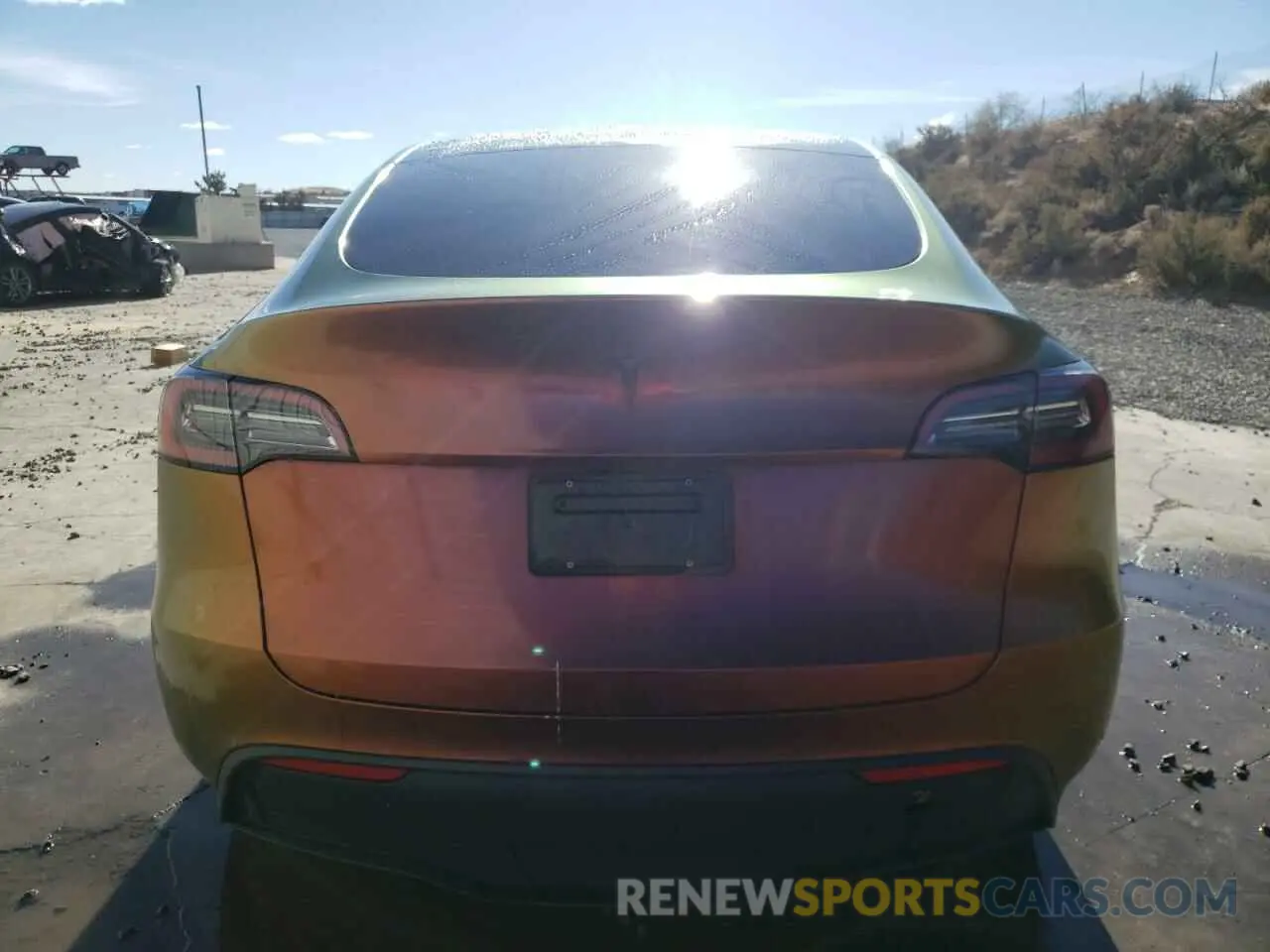 6 fotografías del automóvil dañado 5YJYGAEE3MF254821 TESLA MODEL Y 2021