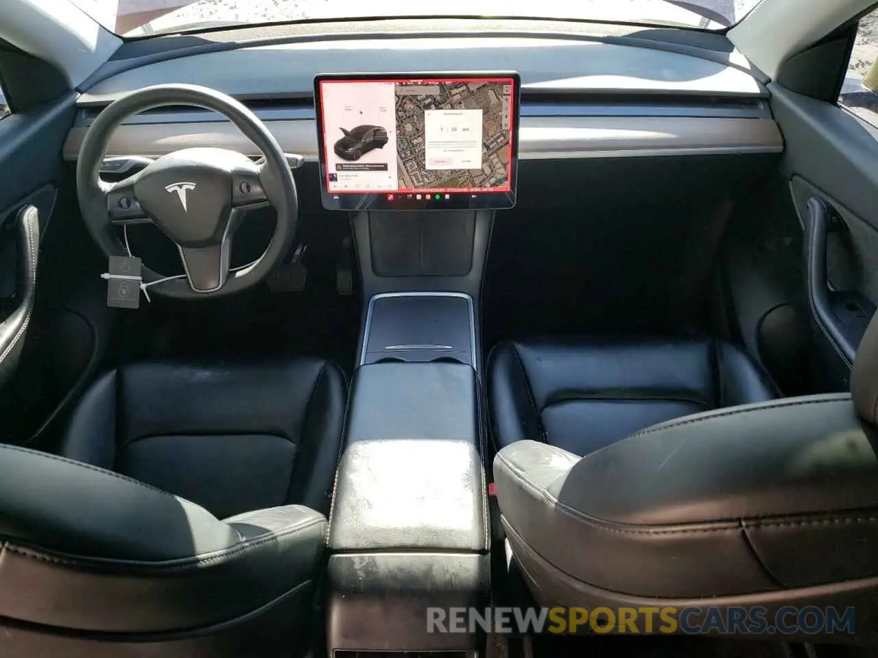 8 fotografías del automóvil dañado 5YJYGAEE3MF254821 TESLA MODEL Y 2021