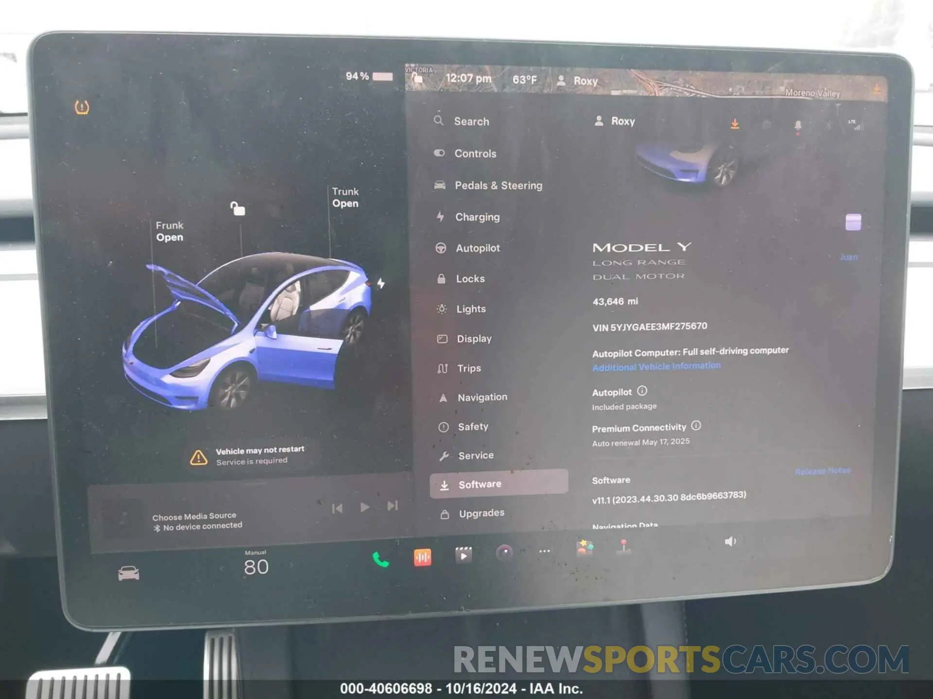 18 fotografías del automóvil dañado 5YJYGAEE3MF275670 TESLA MODEL Y 2021