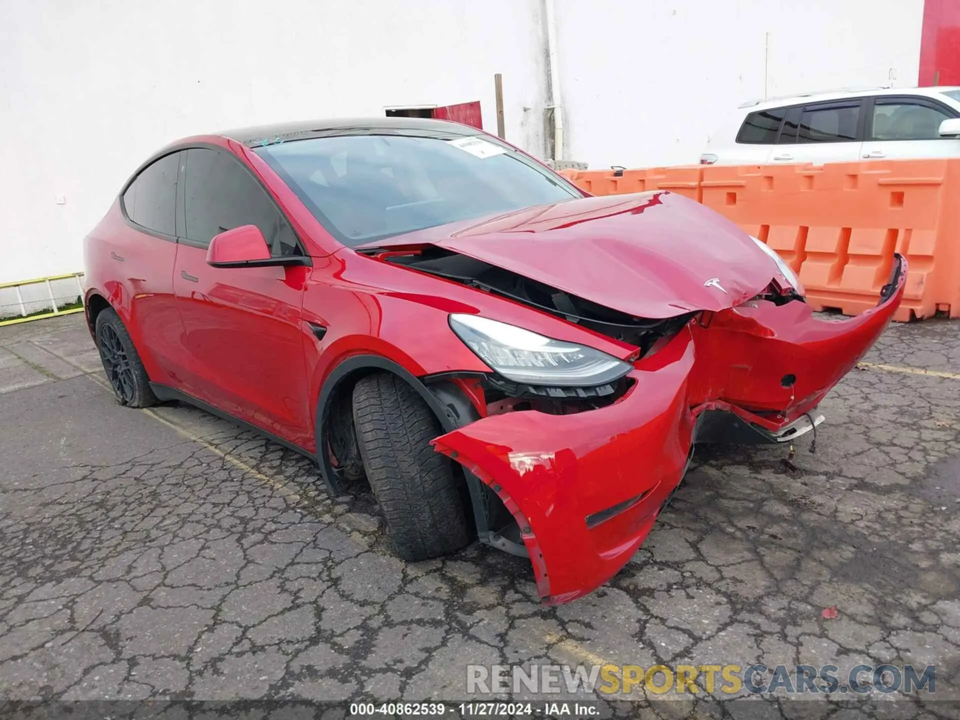 1 fotografías del automóvil dañado 5YJYGAEE4MF200475 TESLA MODEL Y 2021