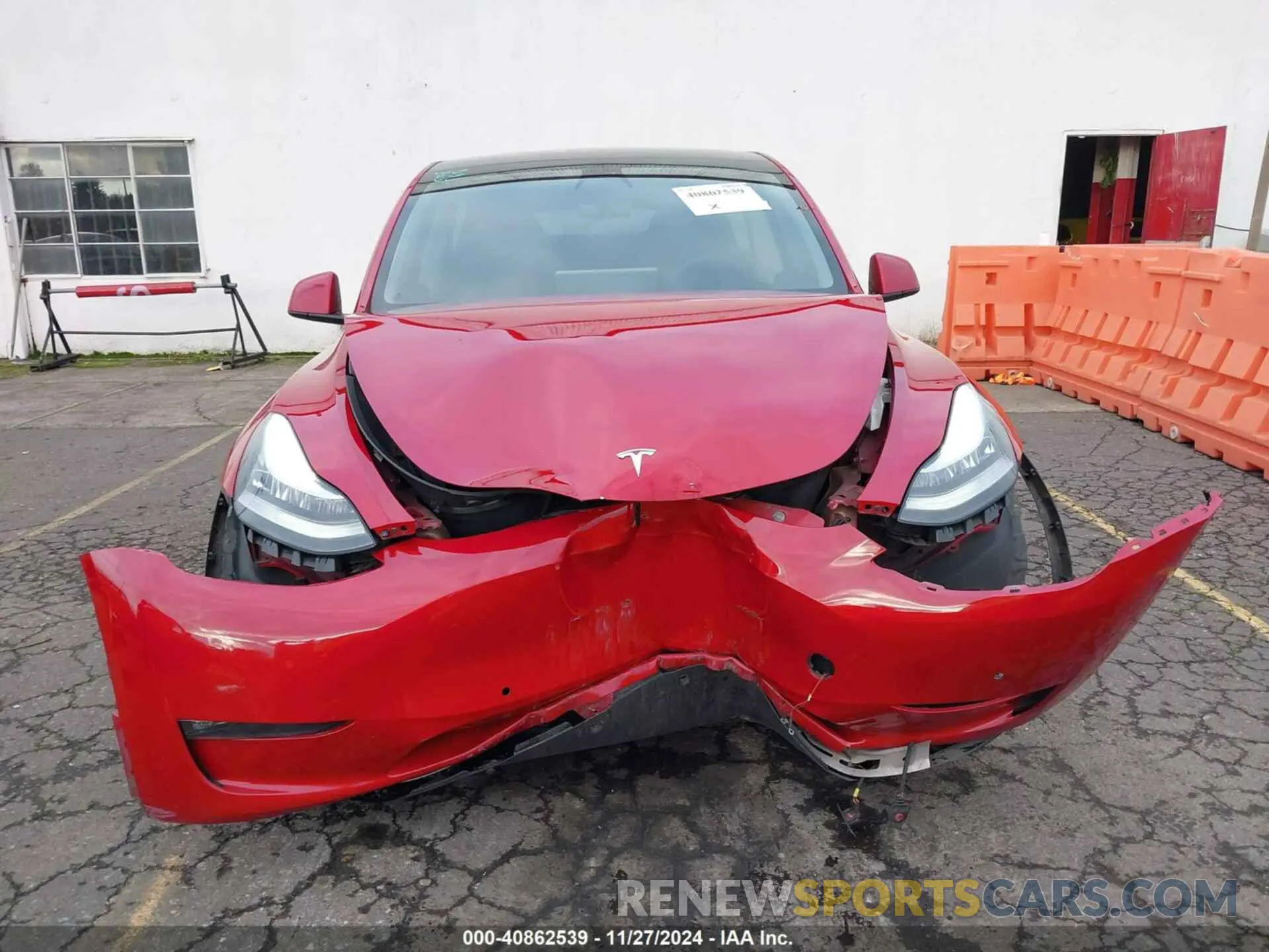 12 fotografías del automóvil dañado 5YJYGAEE4MF200475 TESLA MODEL Y 2021