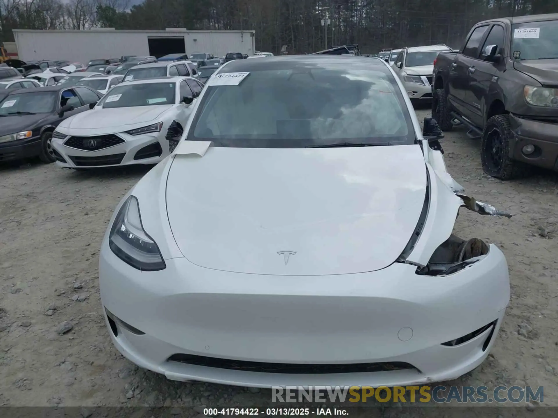 11 fotografías del automóvil dañado 5YJYGAEE4MF225134 TESLA MODEL Y 2021