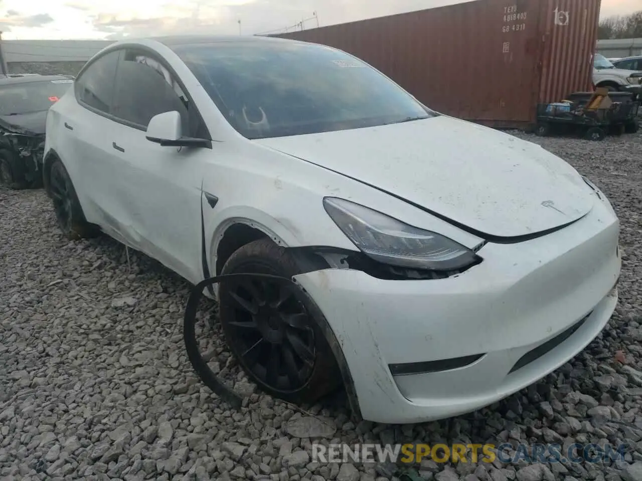 1 fotografías del automóvil dañado 5YJYGAEE4MF257081 TESLA MODEL Y 2021