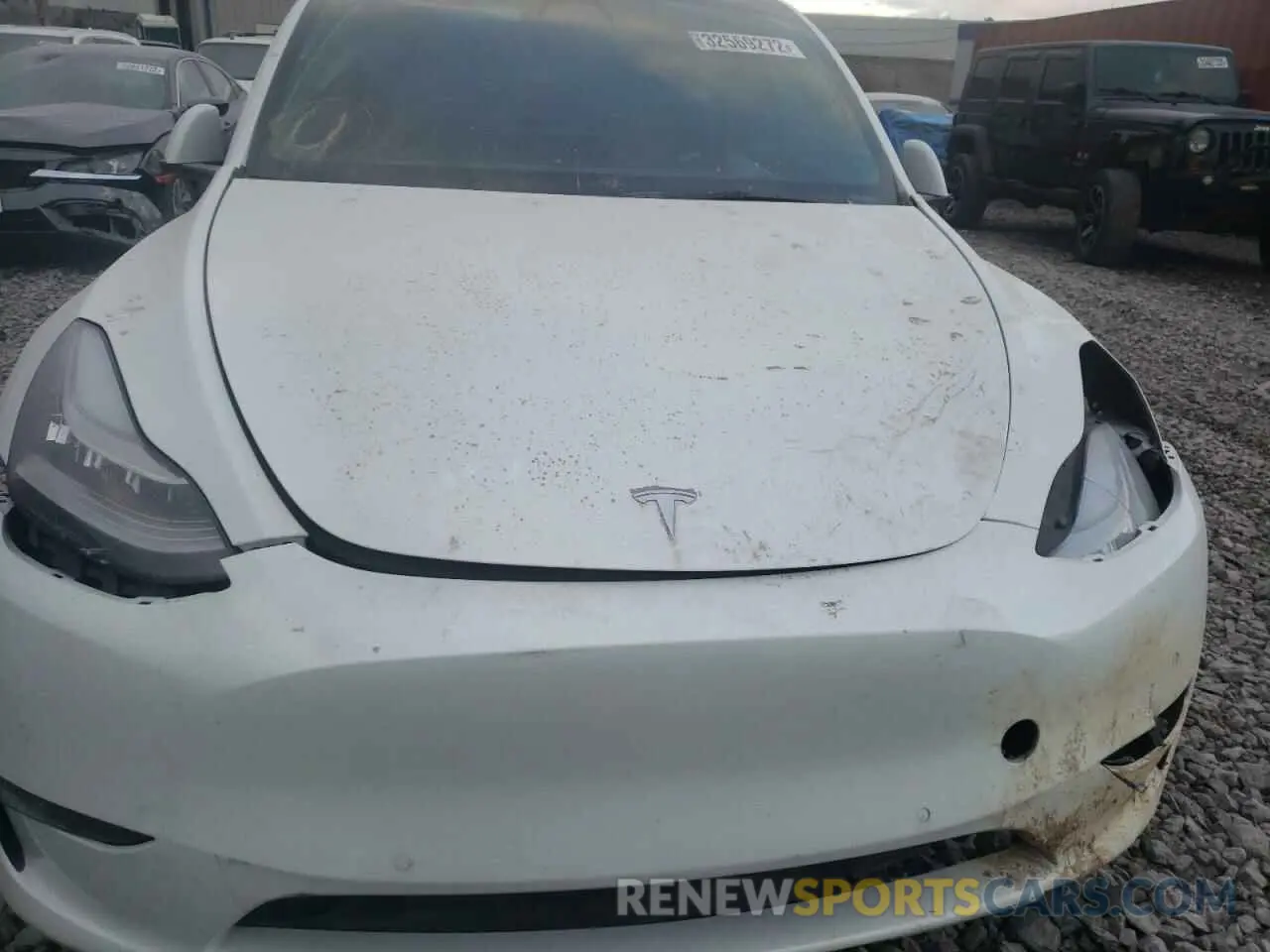 7 fotografías del automóvil dañado 5YJYGAEE4MF257081 TESLA MODEL Y 2021