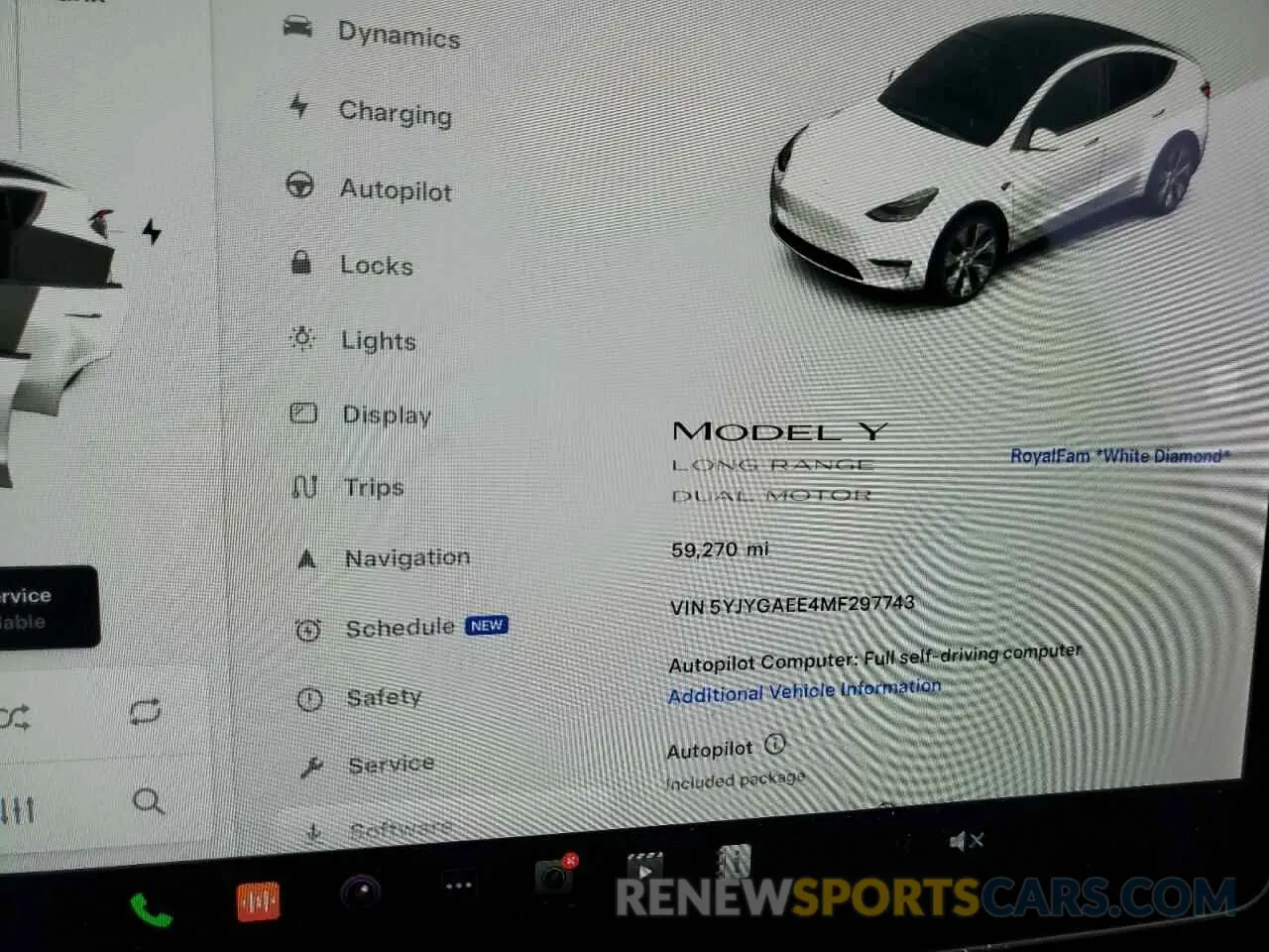 9 fotografías del automóvil dañado 5YJYGAEE4MF297743 TESLA MODEL Y 2021
