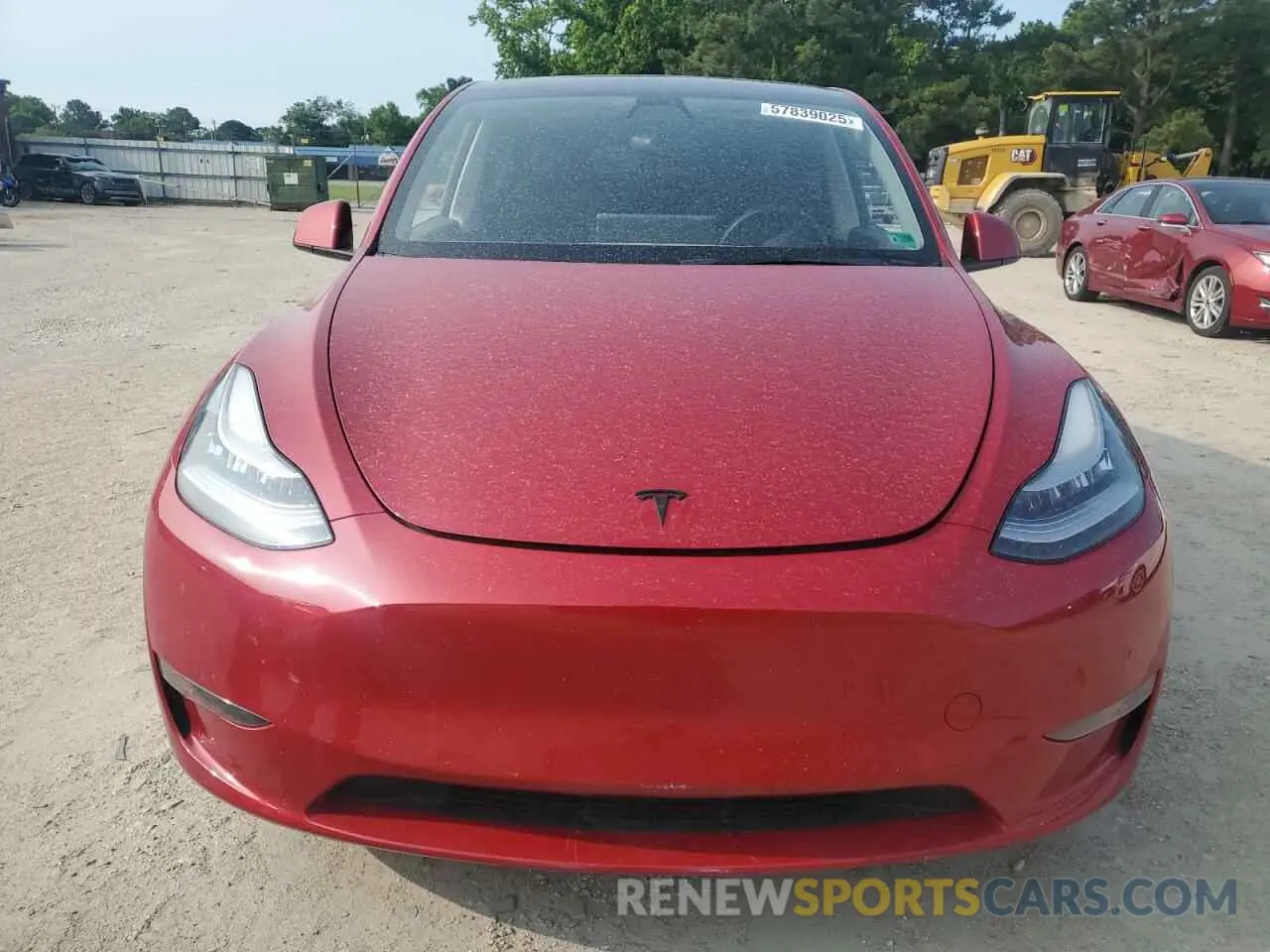 5 fotografías del automóvil dañado 5YJYGAEE5MF141873 TESLA MODEL Y 2021