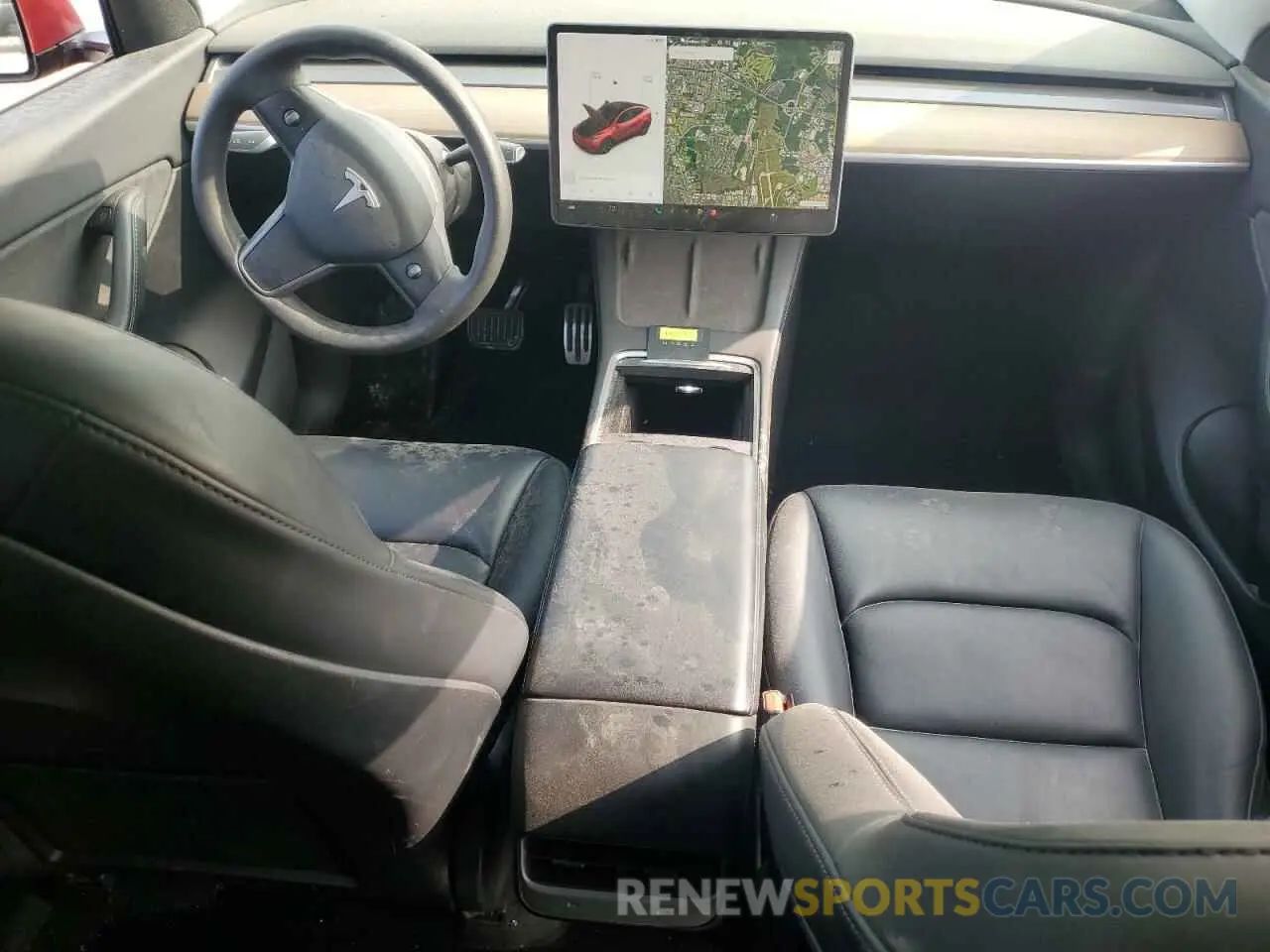 8 fotografías del automóvil dañado 5YJYGAEE5MF141873 TESLA MODEL Y 2021