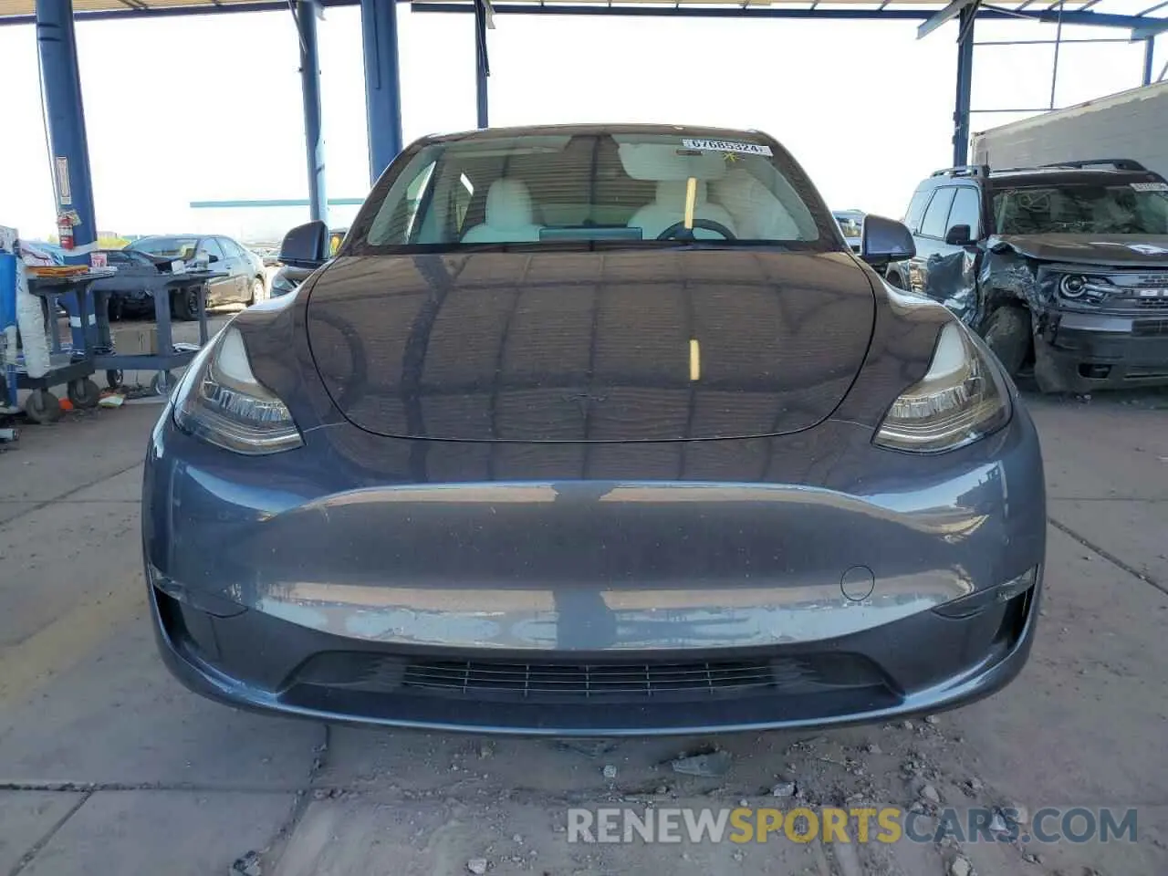 5 fotografías del automóvil dañado 5YJYGAEE5MF195156 TESLA MODEL Y 2021