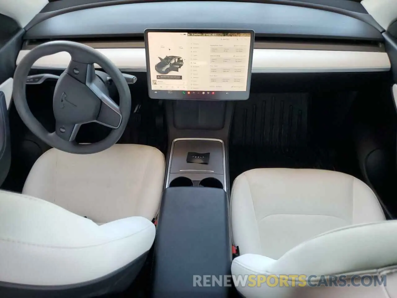 8 fotografías del automóvil dañado 5YJYGAEE5MF195156 TESLA MODEL Y 2021