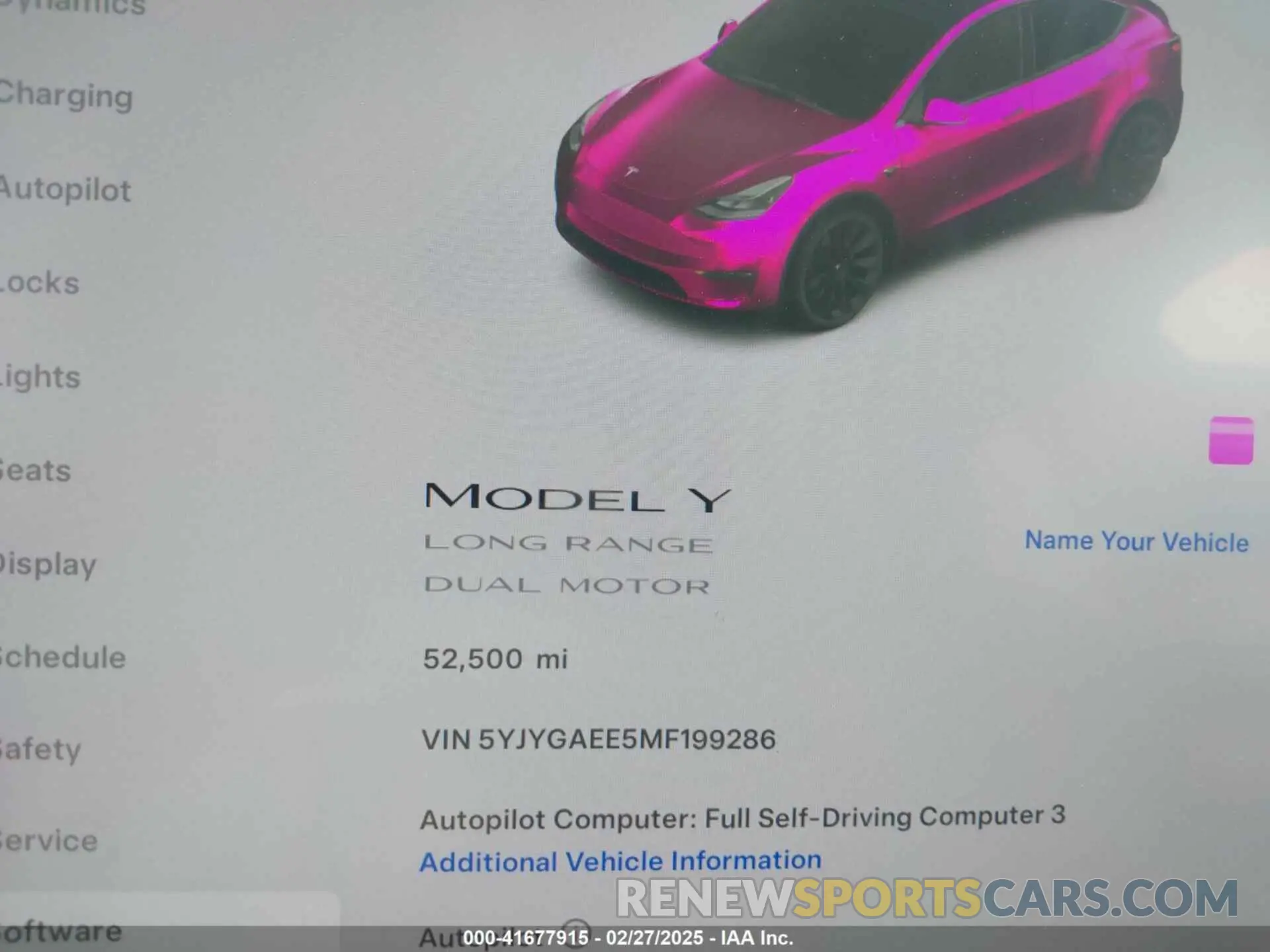 16 fotografías del automóvil dañado 5YJYGAEE5MF199286 TESLA MODEL Y 2021
