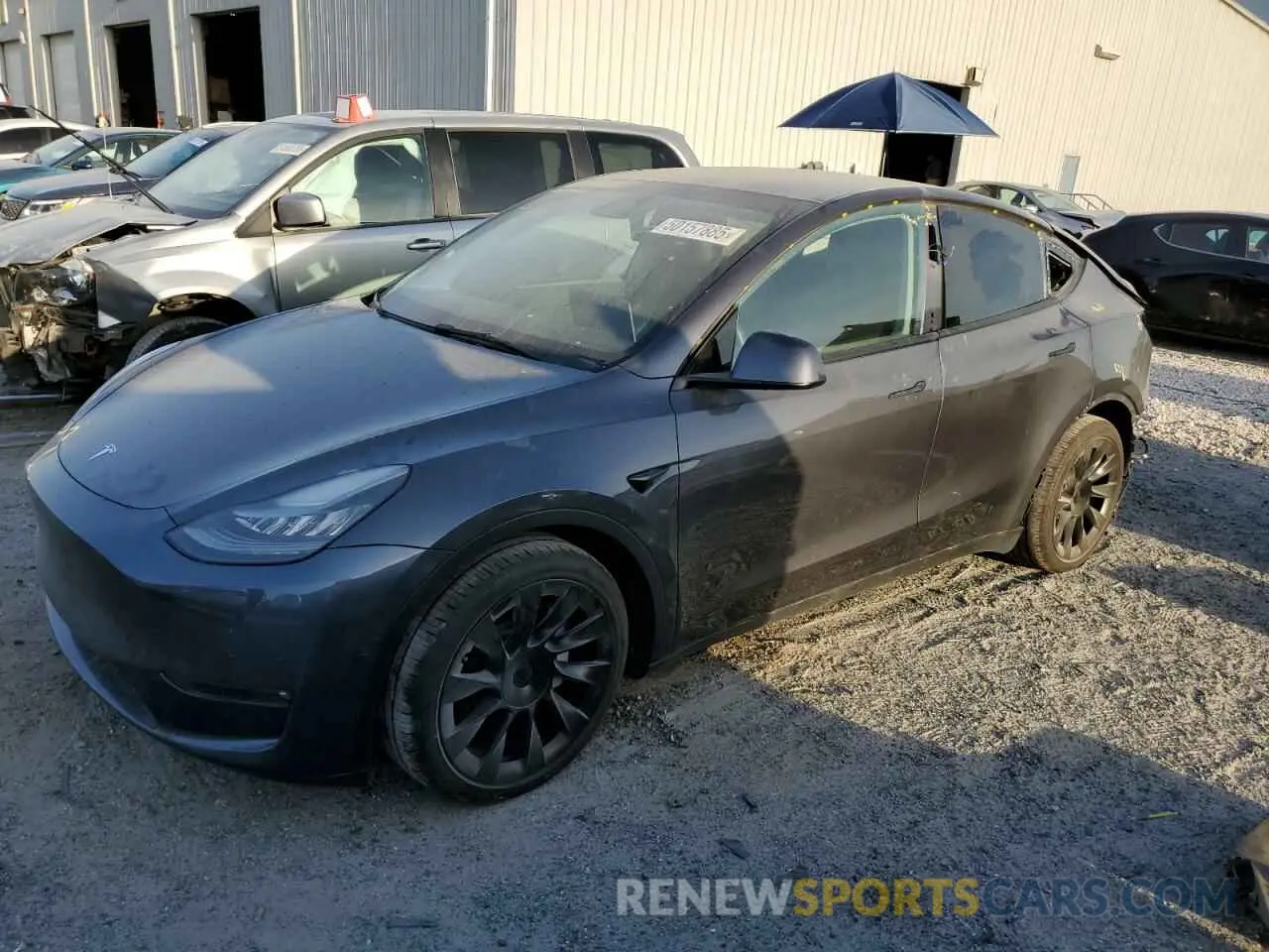1 fotografías del automóvil dañado 5YJYGAEE5MF211422 TESLA MODEL Y 2021
