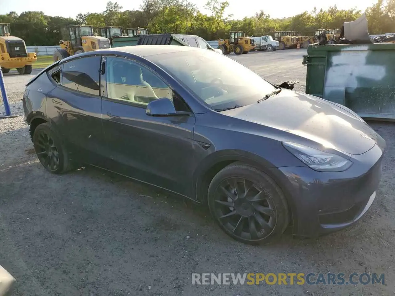 4 fotografías del automóvil dañado 5YJYGAEE5MF211422 TESLA MODEL Y 2021