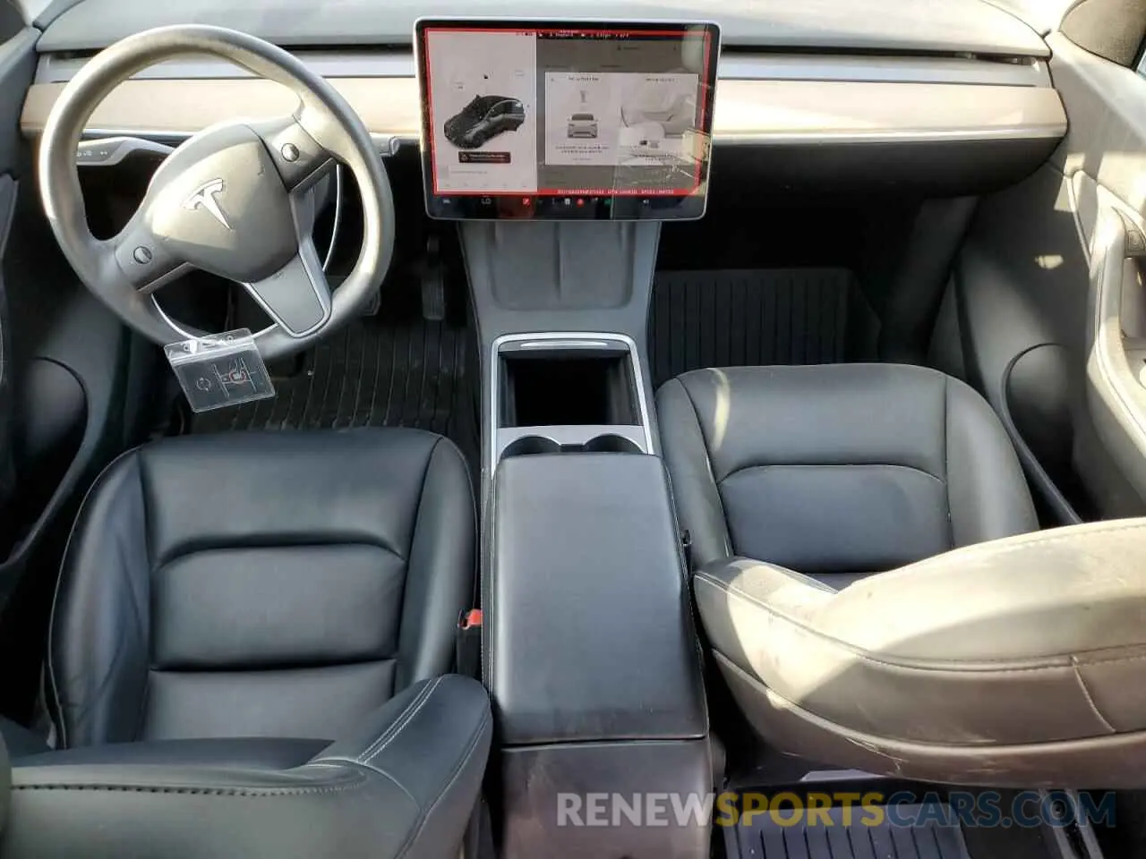 8 fotografías del automóvil dañado 5YJYGAEE5MF211422 TESLA MODEL Y 2021