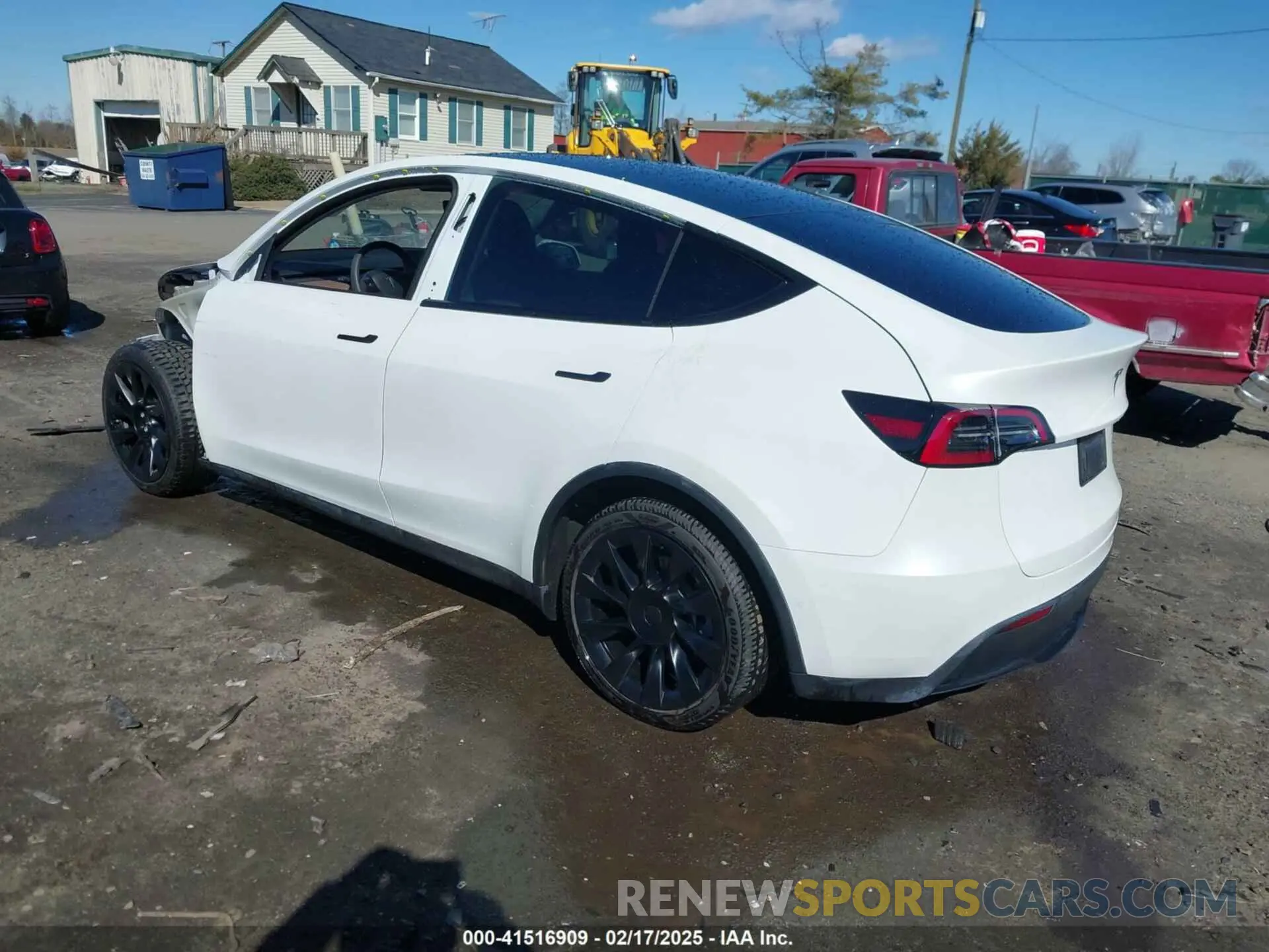 3 fotografías del automóvil dañado 5YJYGAEE6MF196610 TESLA MODEL Y 2021