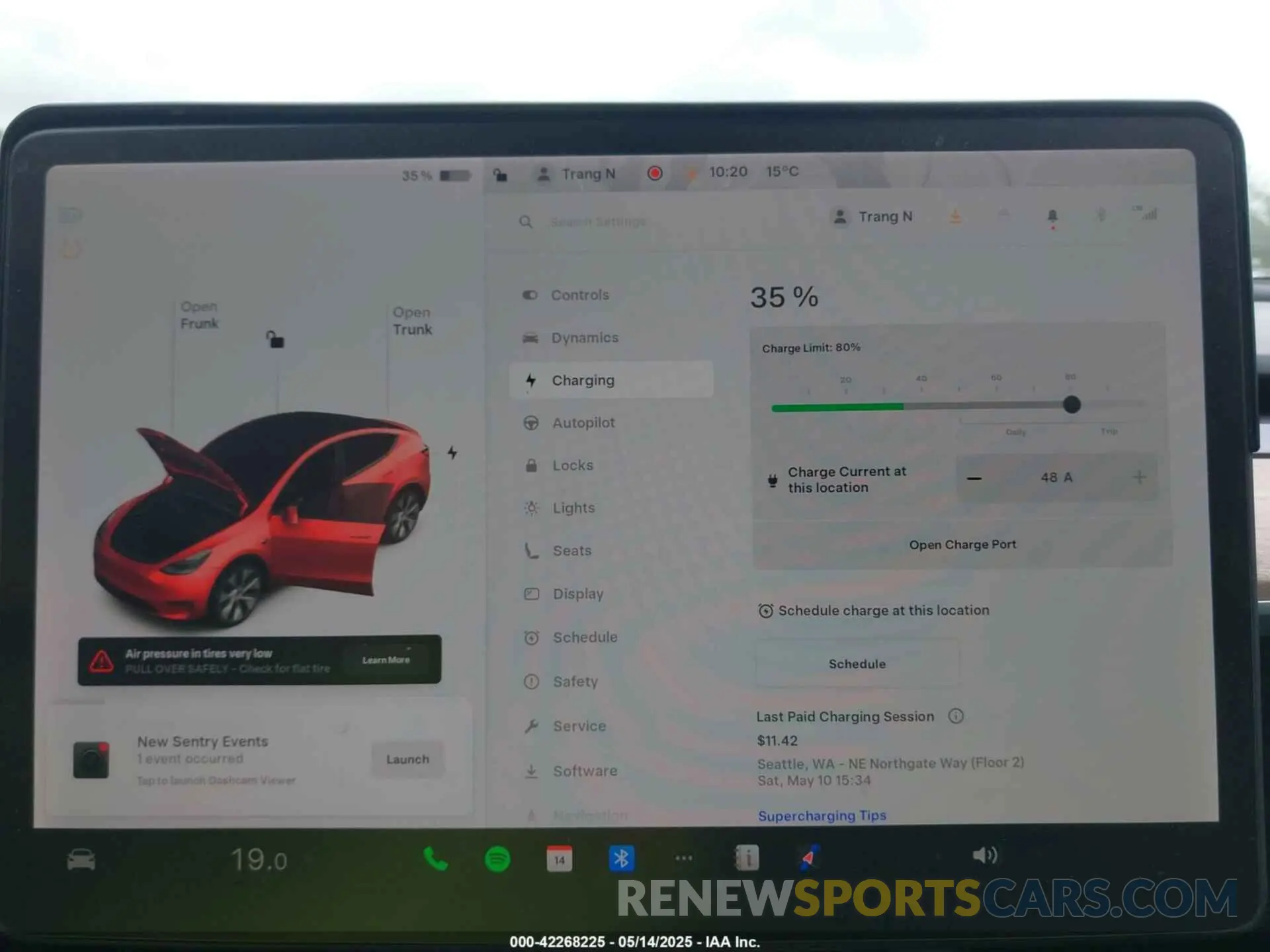 16 fotografías del automóvil dañado 5YJYGAEE6MF205256 TESLA MODEL Y 2021