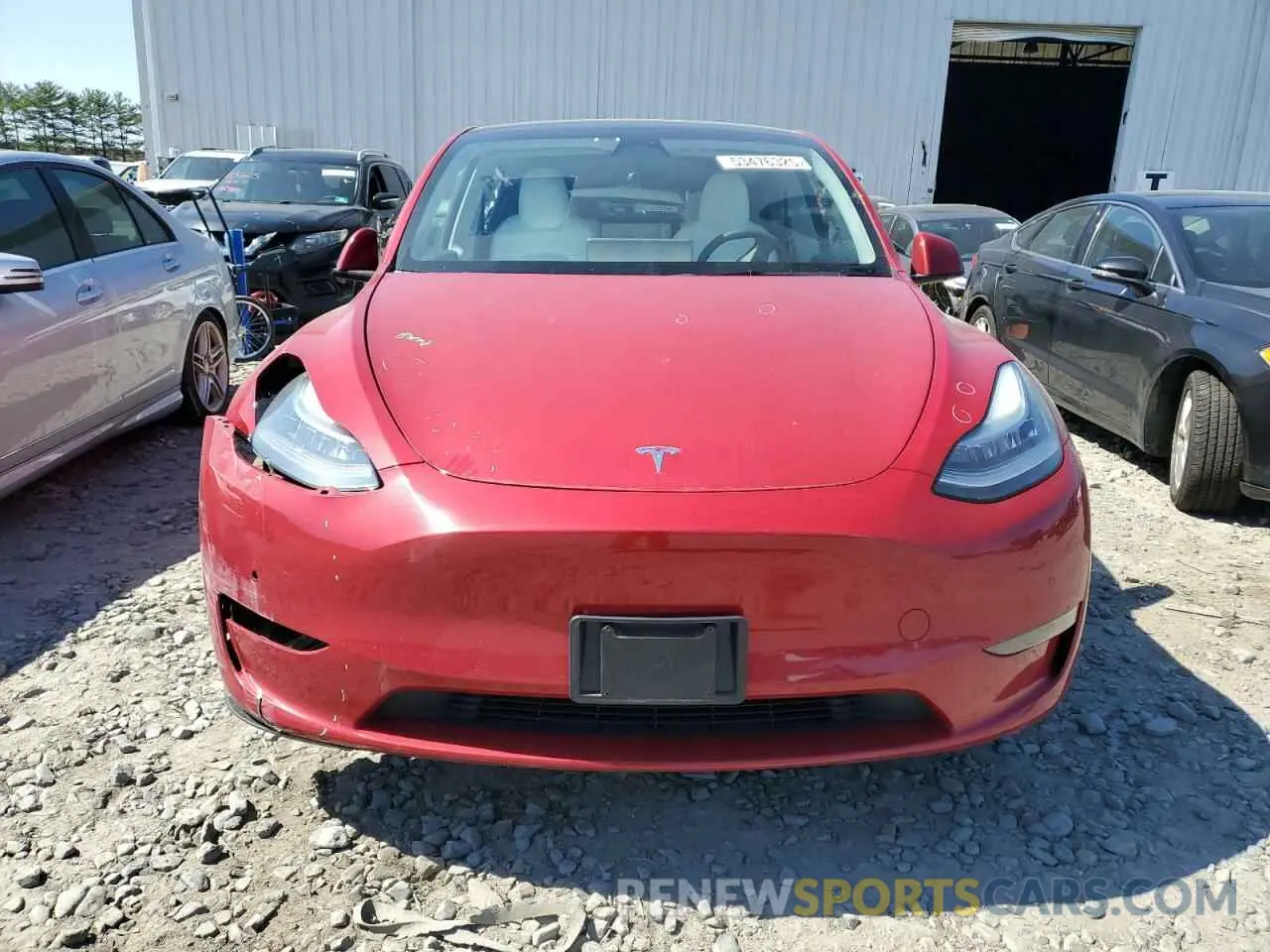 5 fotografías del automóvil dañado 5YJYGAEE6MF264727 TESLA MODEL Y 2021