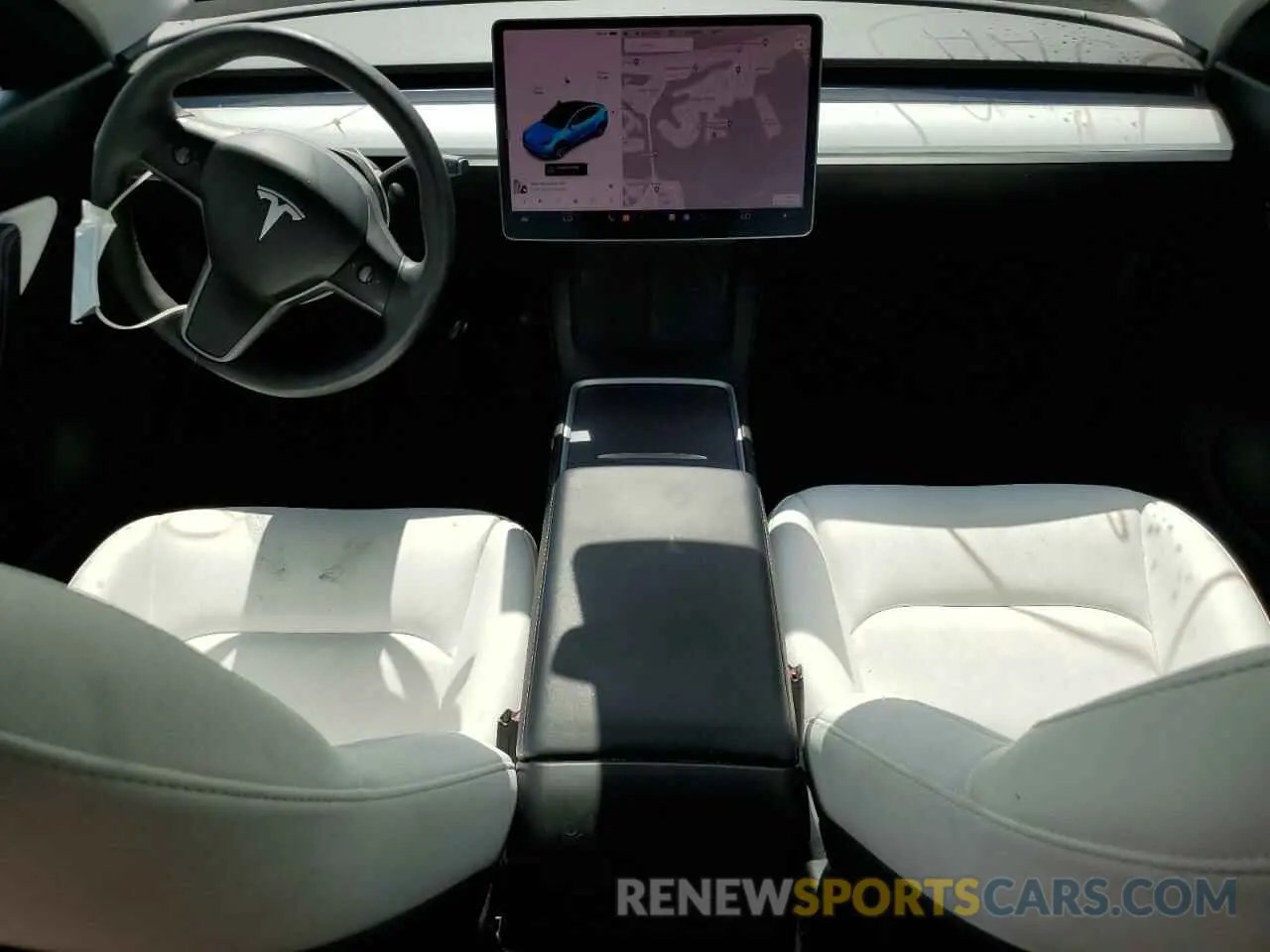 8 fotografías del automóvil dañado 5YJYGAEE7MF195367 TESLA MODEL Y 2021