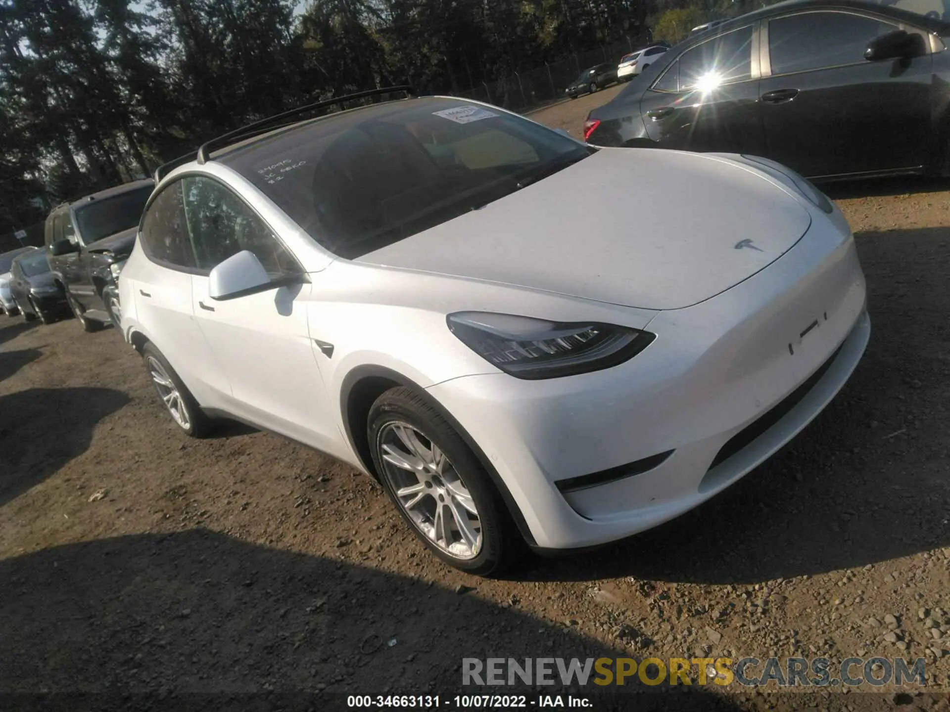 1 fotografías del automóvil dañado 5YJYGAEE7MF237780 TESLA MODEL Y 2021