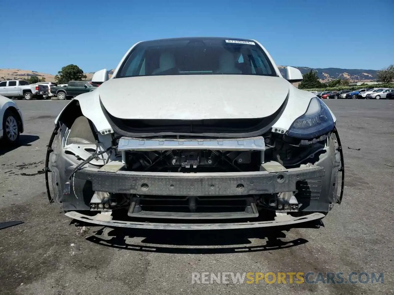 5 fotografías del automóvil dañado 5YJYGAEE7MF283173 TESLA MODEL Y 2021