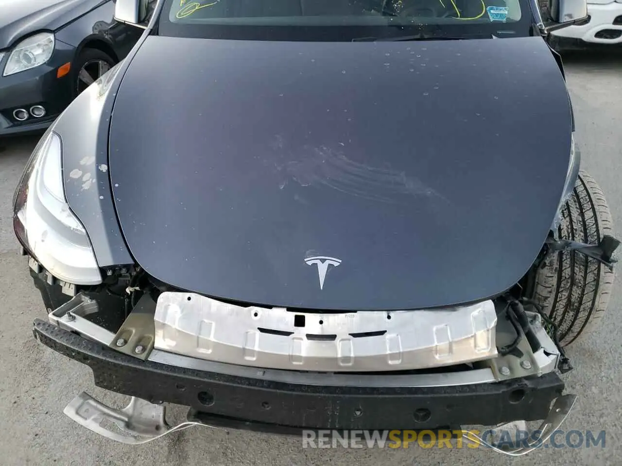 7 fotografías del automóvil dañado 5YJYGAEE8MF116305 TESLA MODEL Y 2021