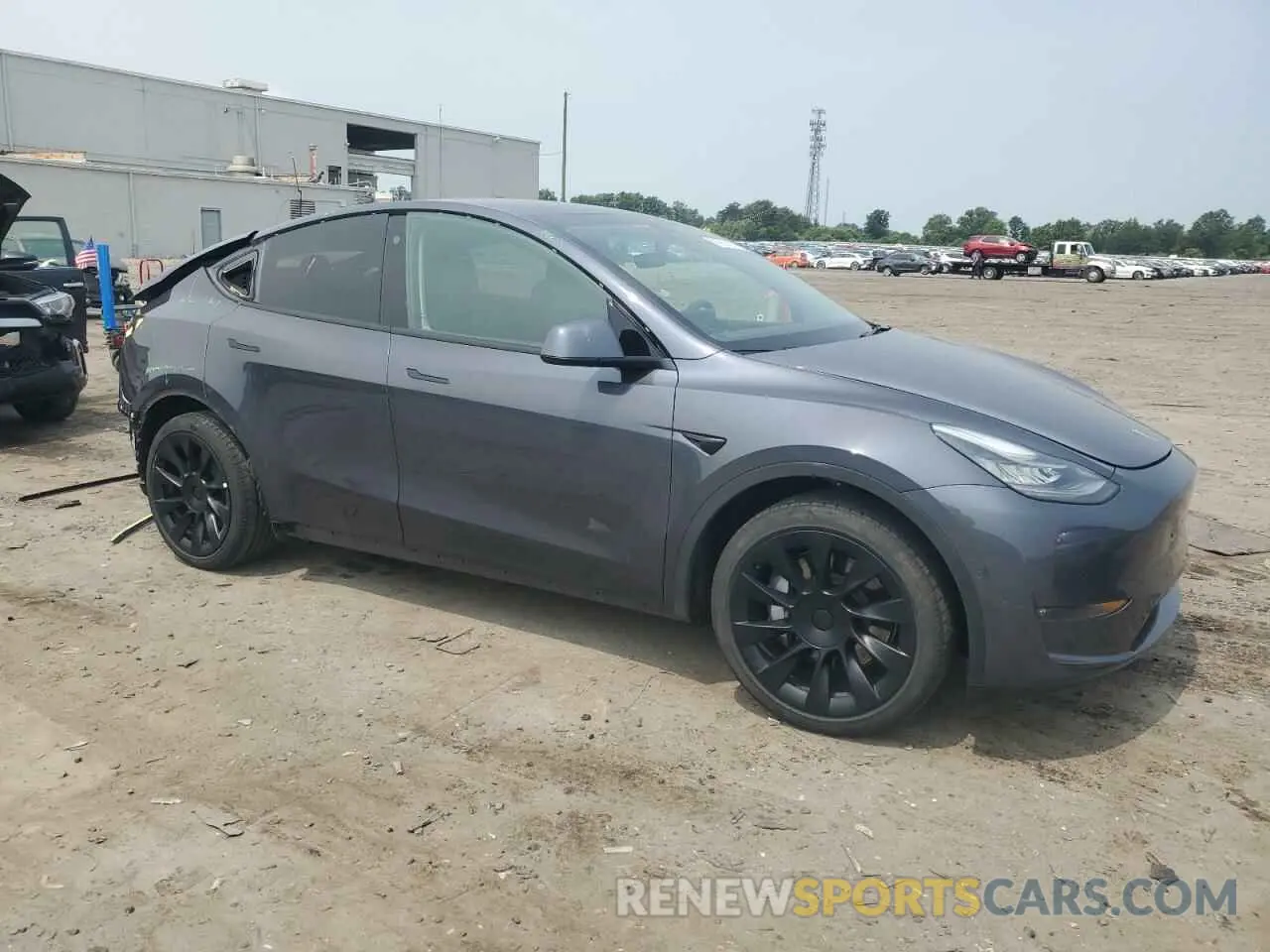4 fotografías del automóvil dañado 5YJYGAEE9MF256444 TESLA MODEL Y 2021