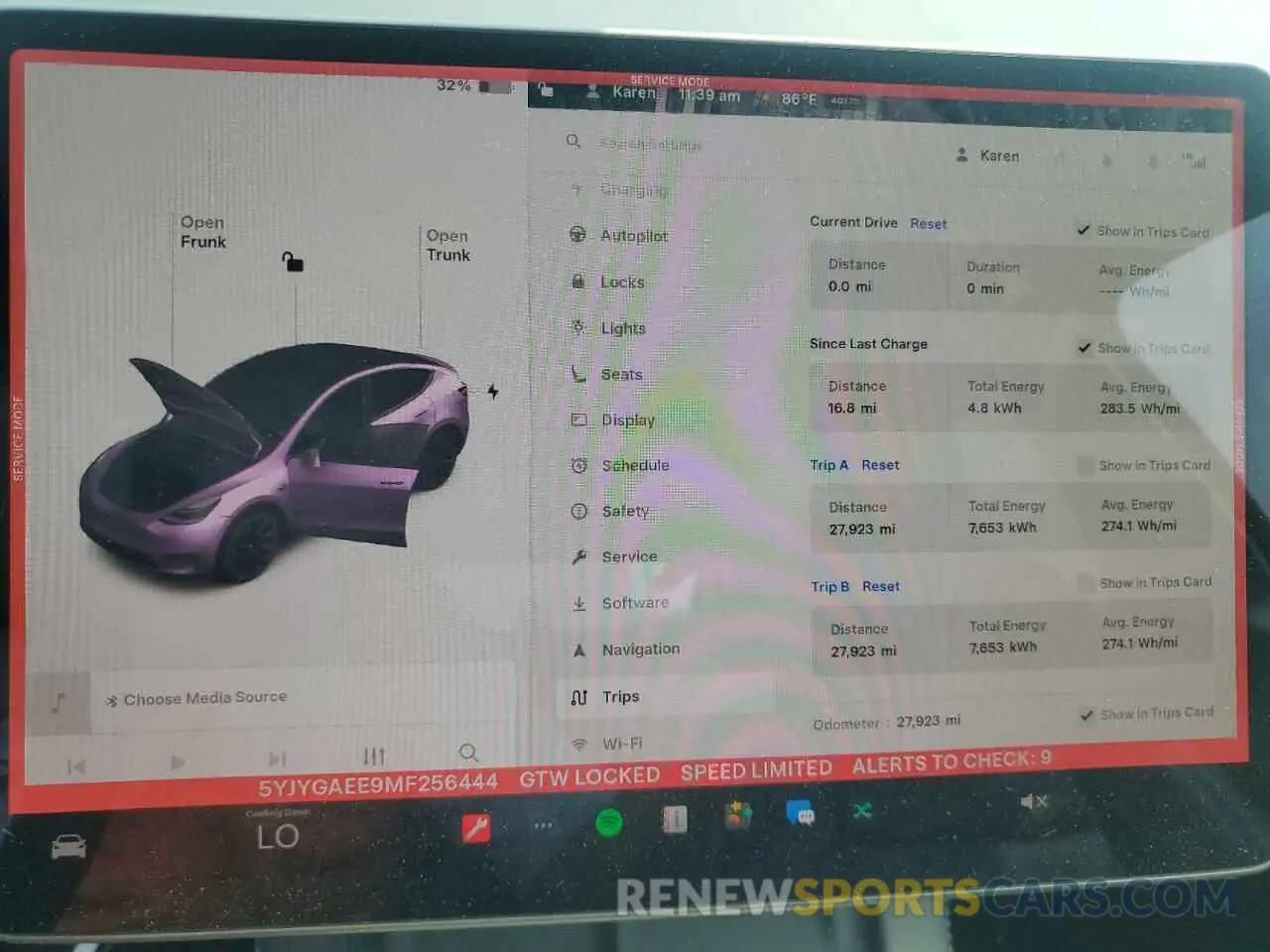 9 fotografías del automóvil dañado 5YJYGAEE9MF256444 TESLA MODEL Y 2021