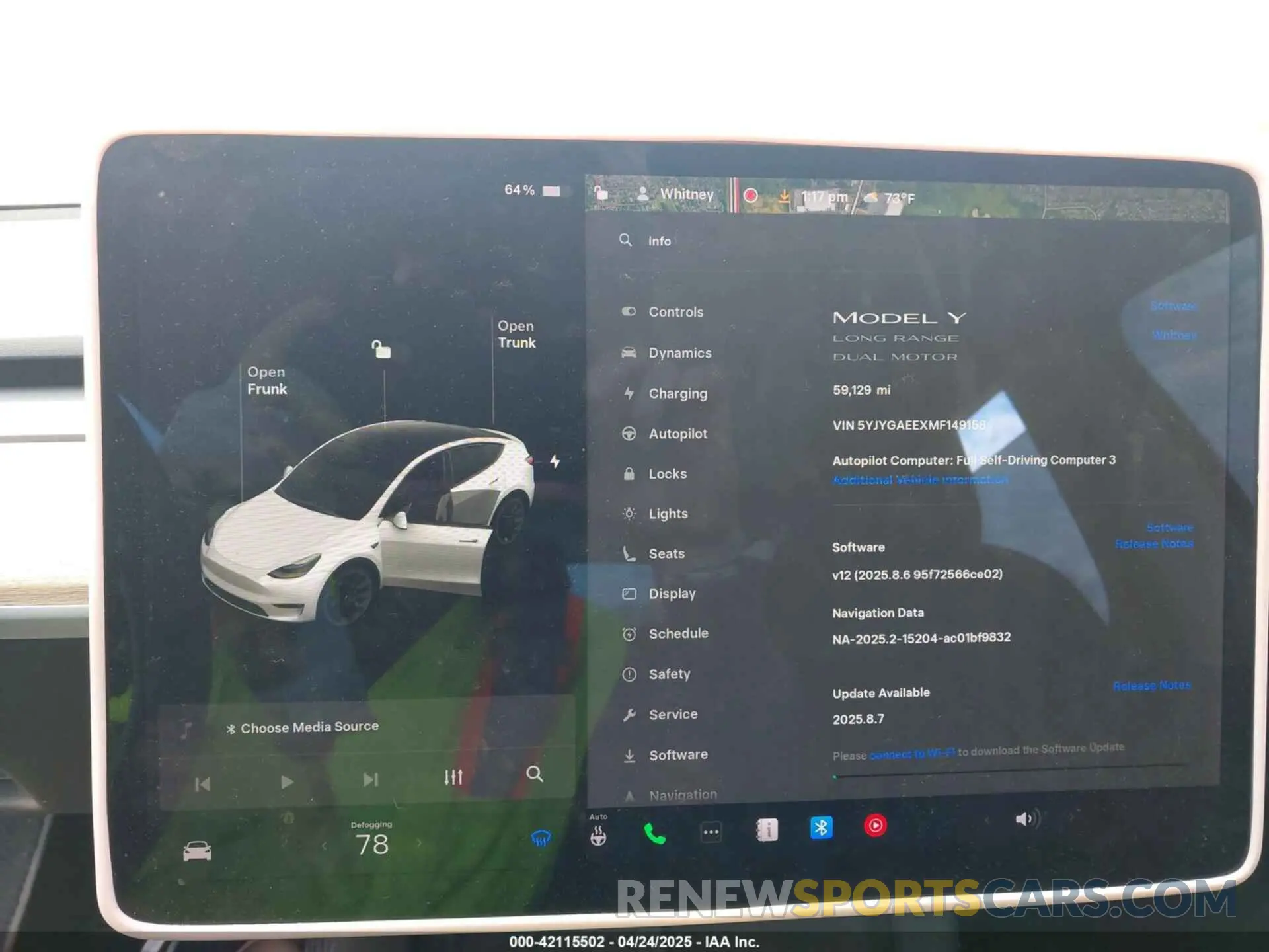 18 fotografías del automóvil dañado 5YJYGAEEXMF149158 TESLA MODEL Y 2021
