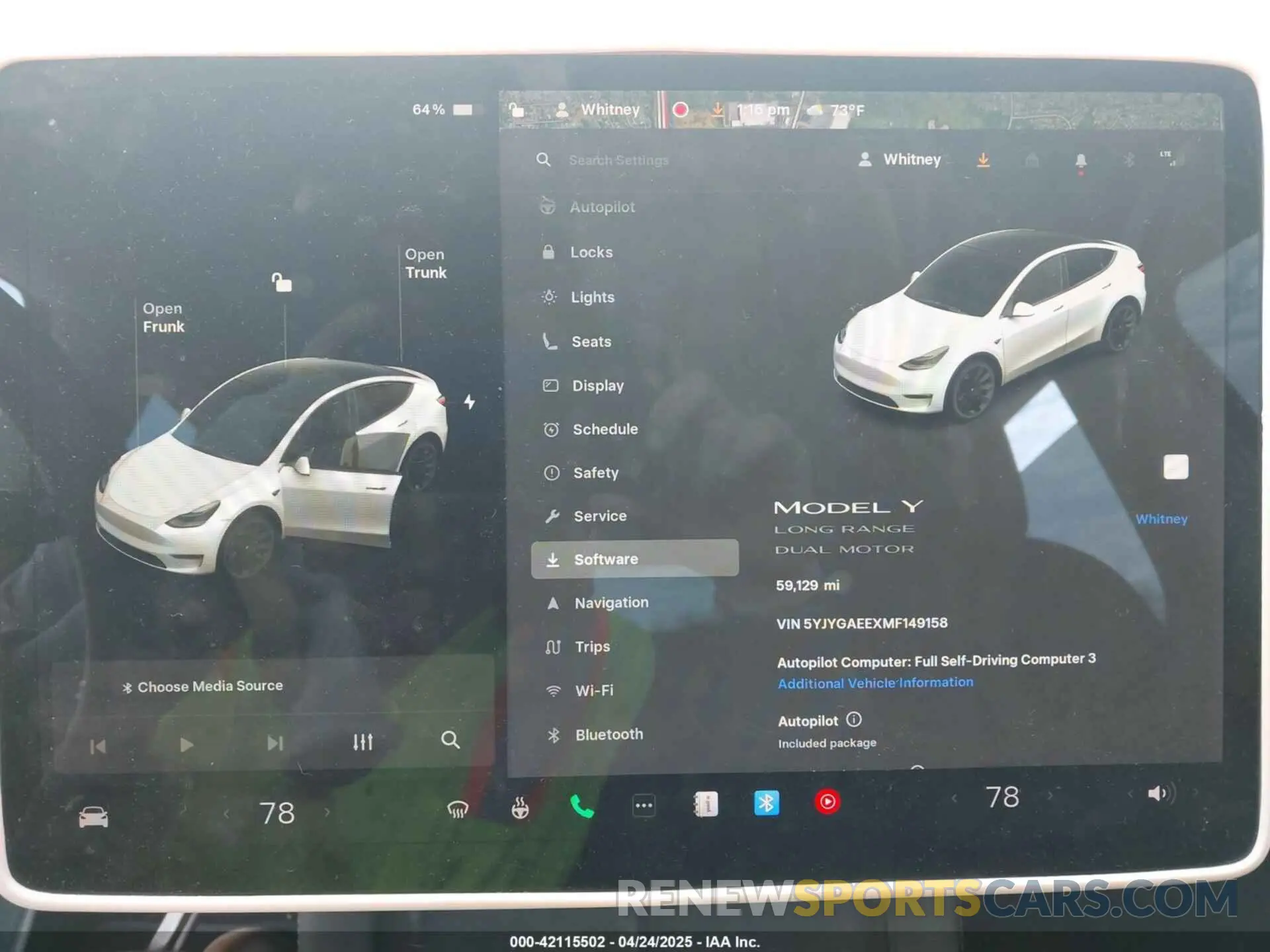 7 fotografías del automóvil dañado 5YJYGAEEXMF149158 TESLA MODEL Y 2021