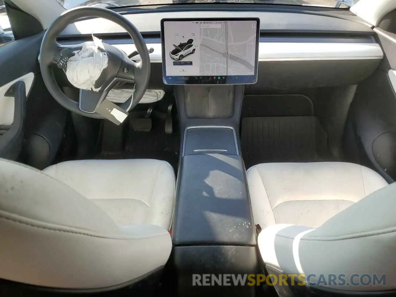 8 fotografías del automóvil dañado 5YJYGAEEXMF151489 TESLA MODEL Y 2021