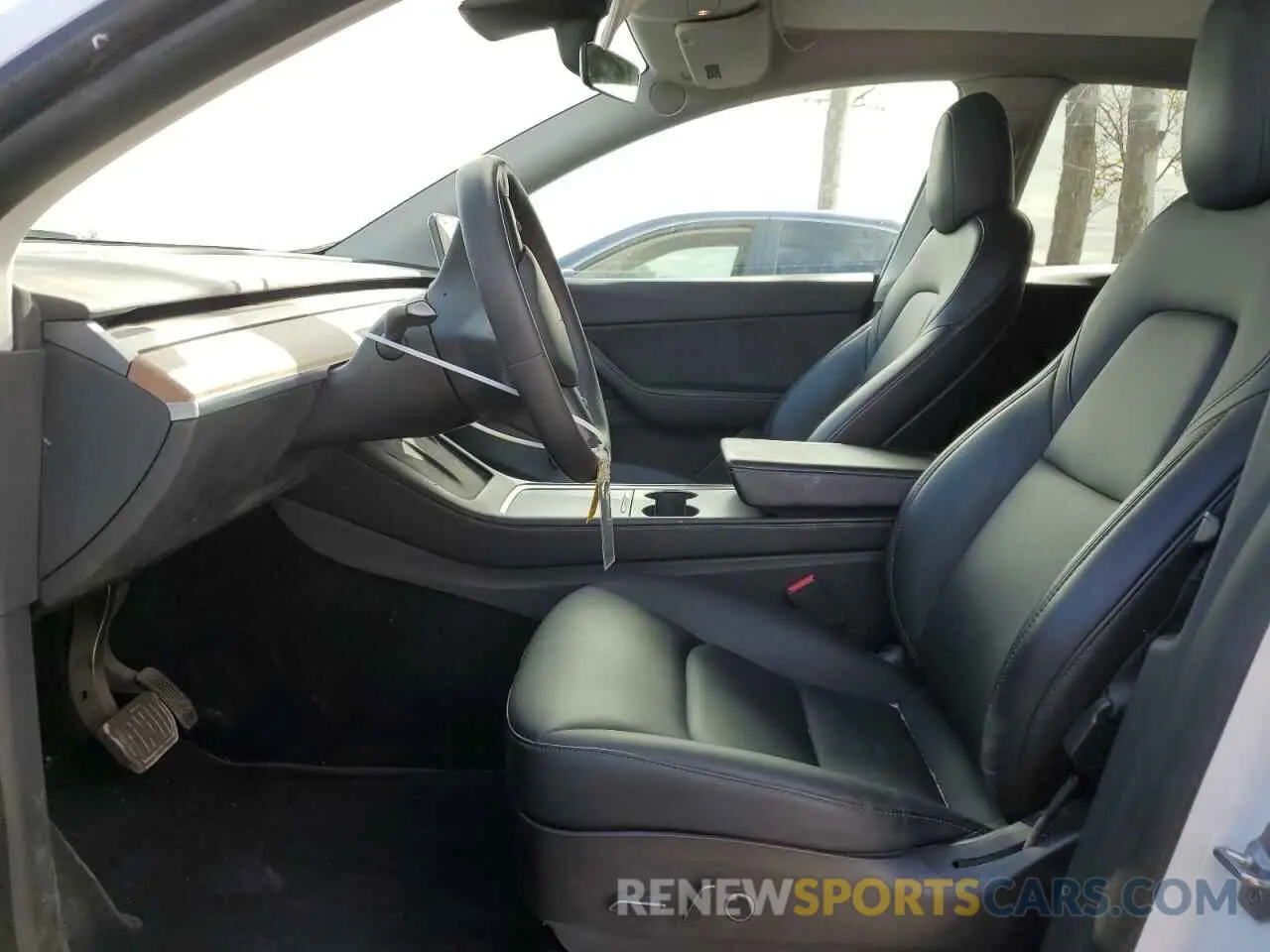 7 fotografías del automóvil dañado 5YJYGAEEXMF199476 TESLA MODEL Y 2021