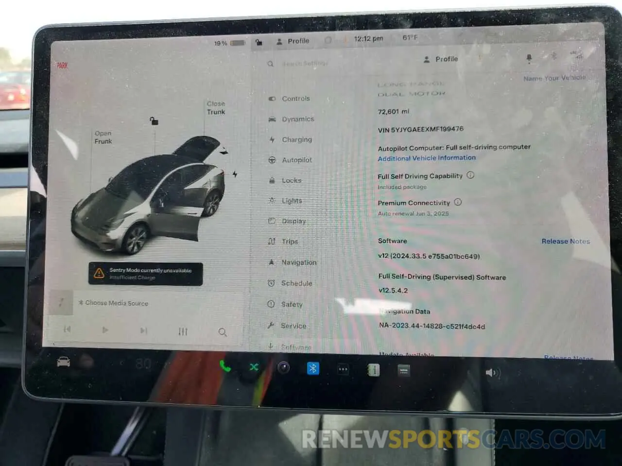 9 fotografías del automóvil dañado 5YJYGAEEXMF199476 TESLA MODEL Y 2021