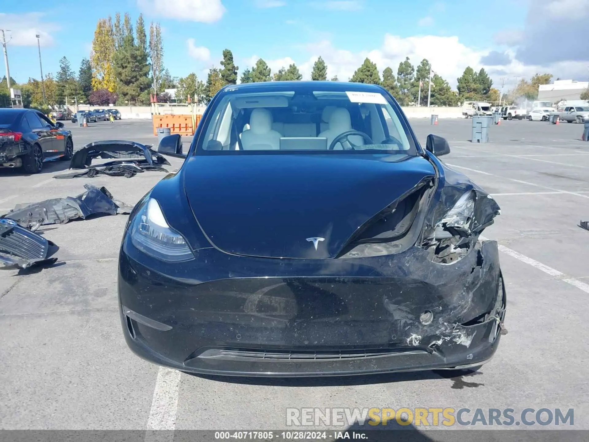 12 fotografías del automóvil dañado 5YJYGAEEXMF244190 TESLA MODEL Y 2021