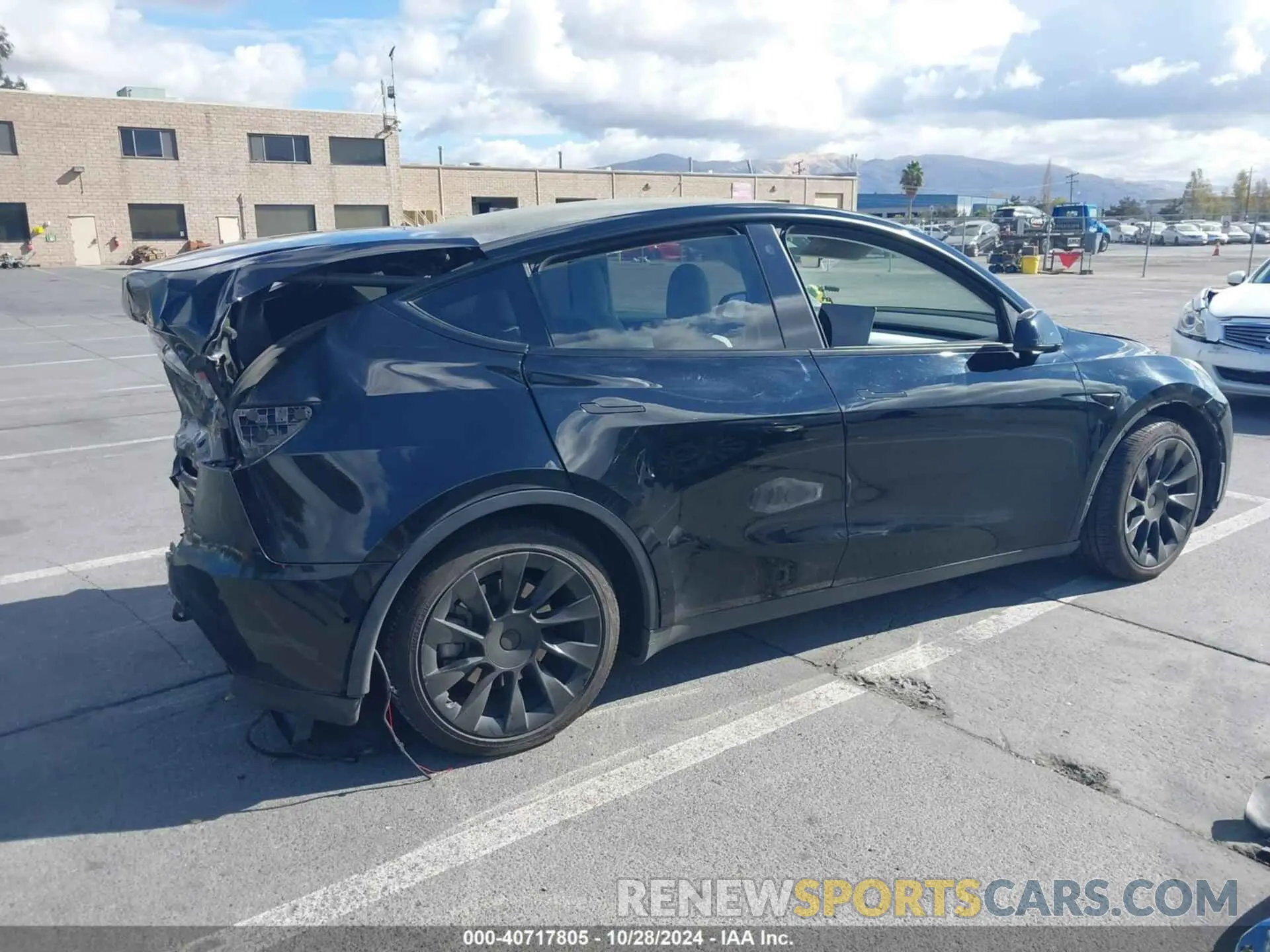4 fotografías del automóvil dañado 5YJYGAEEXMF244190 TESLA MODEL Y 2021
