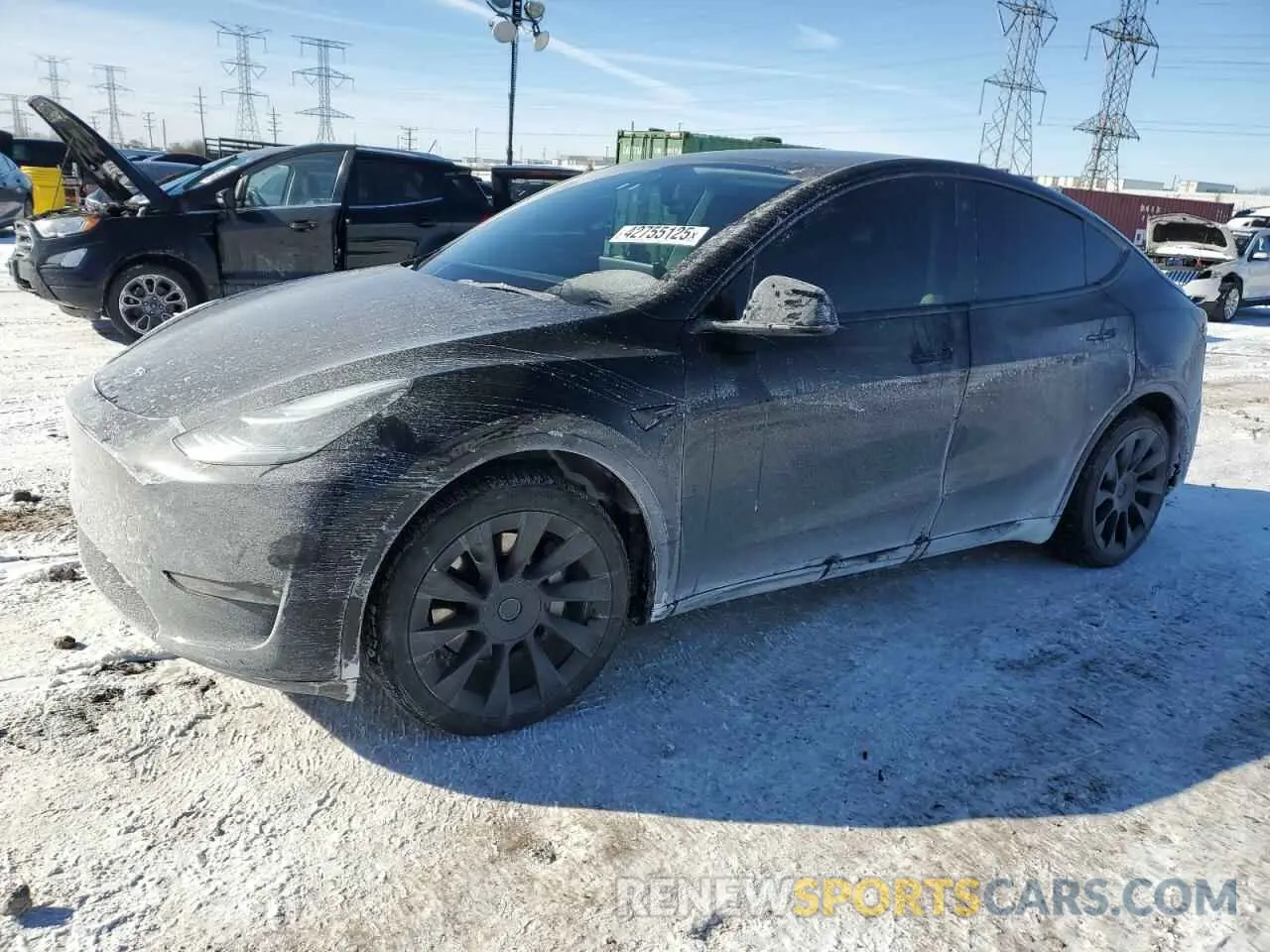 1 fotografías del automóvil dañado 5YJYGAEEXMF256484 TESLA MODEL Y 2021