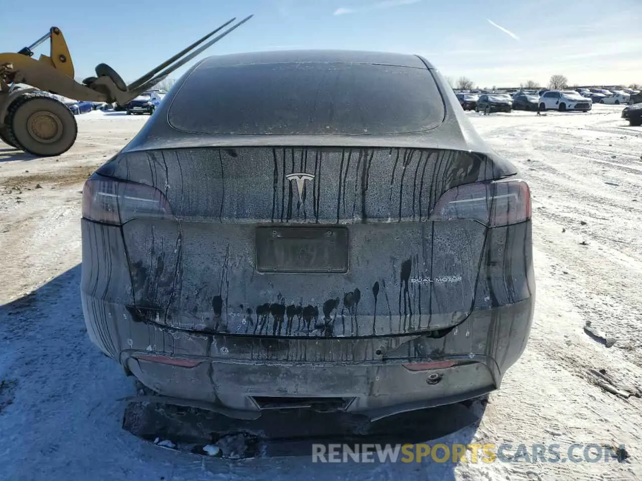 6 fotografías del automóvil dañado 5YJYGAEEXMF256484 TESLA MODEL Y 2021