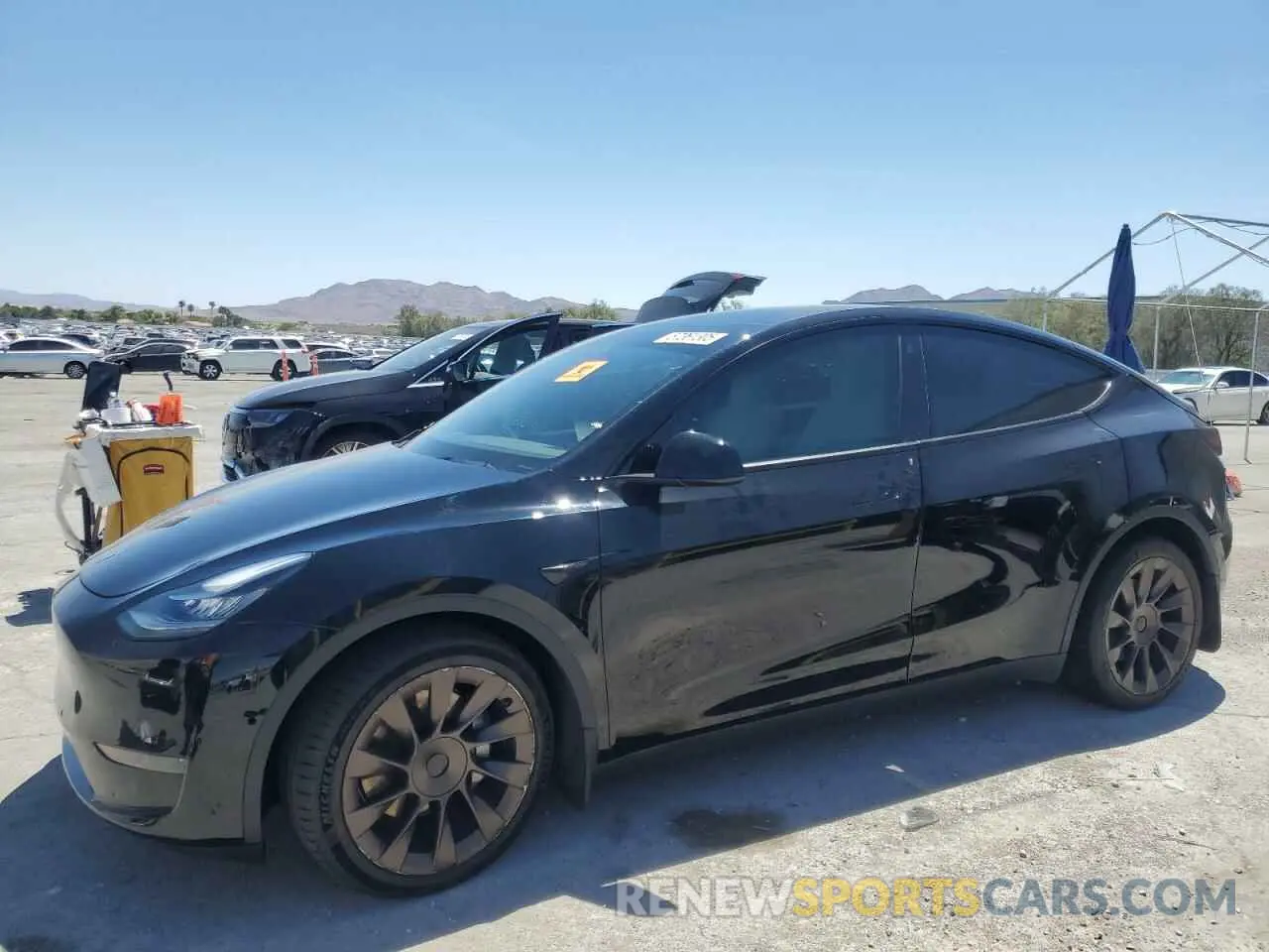 1 fotografías del automóvil dañado 5YJYGAEEXMF304033 TESLA MODEL Y 2021