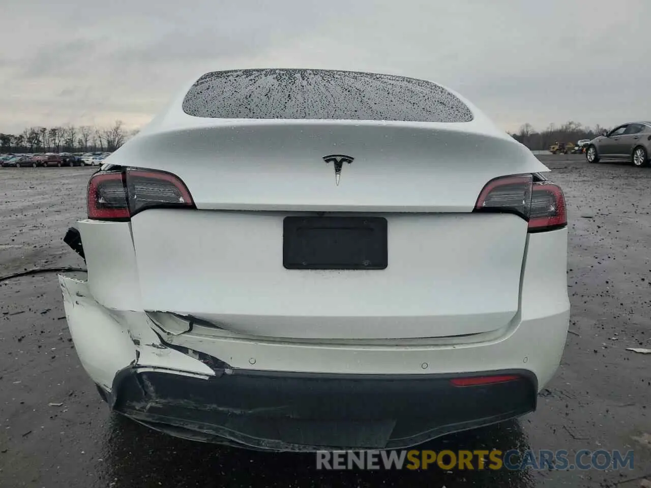 6 fotografías del automóvil dañado 5YJYGDED0MF125895 TESLA MODEL Y 2021