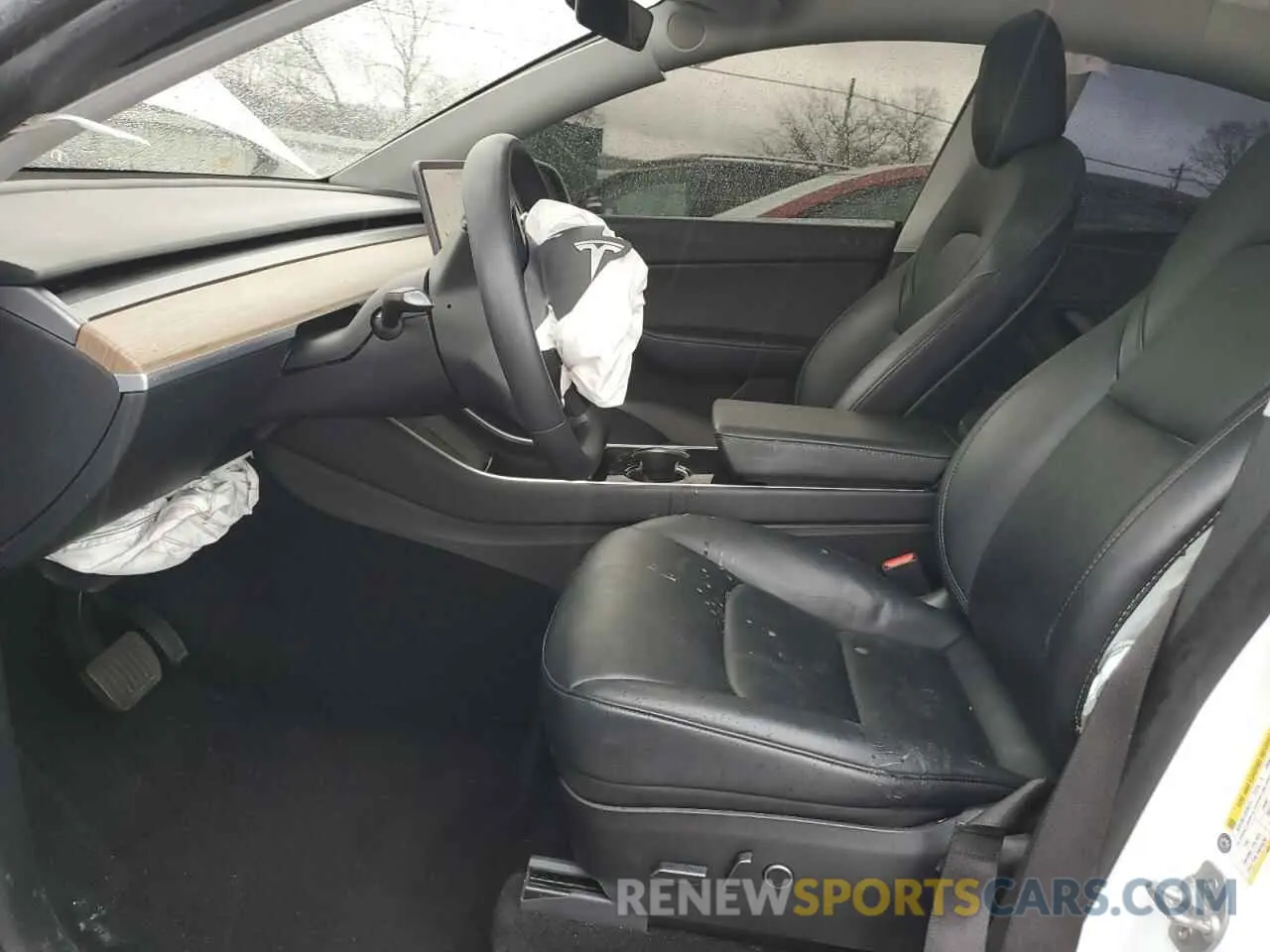 7 fotografías del automóvil dañado 5YJYGDED1MF114078 TESLA MODEL Y 2021